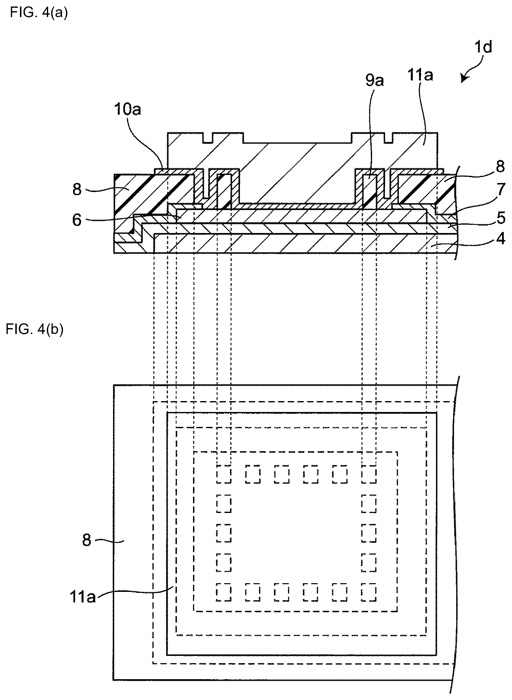 Patent US12327689 Figure 4 – Capacitor having a through-hole exposing an electrode and at least one protrusion in the through-hole