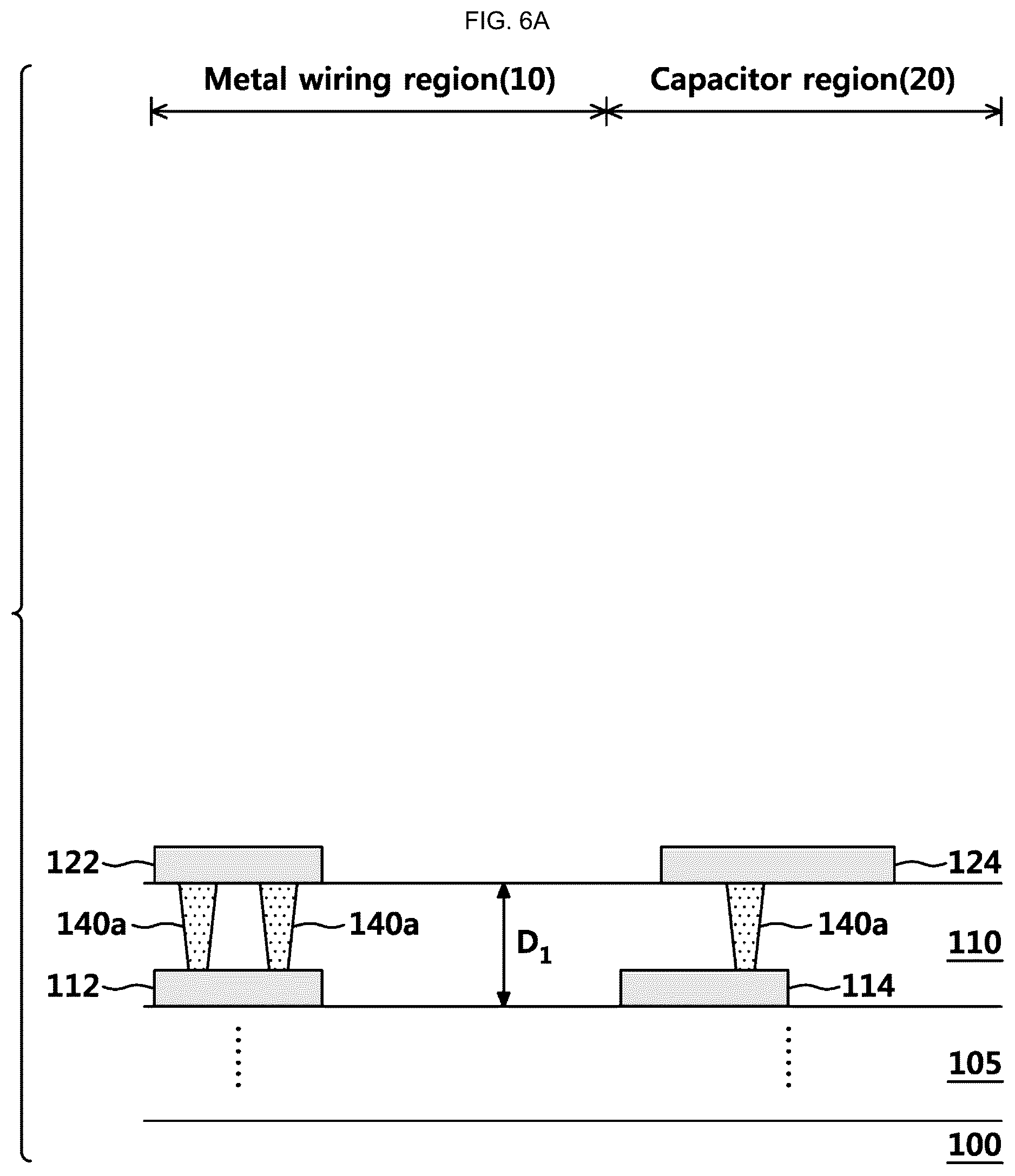 Patent US12327692 Figure 6 – Semiconductor device having a high breakdown voltage capacitor and method for forming the same