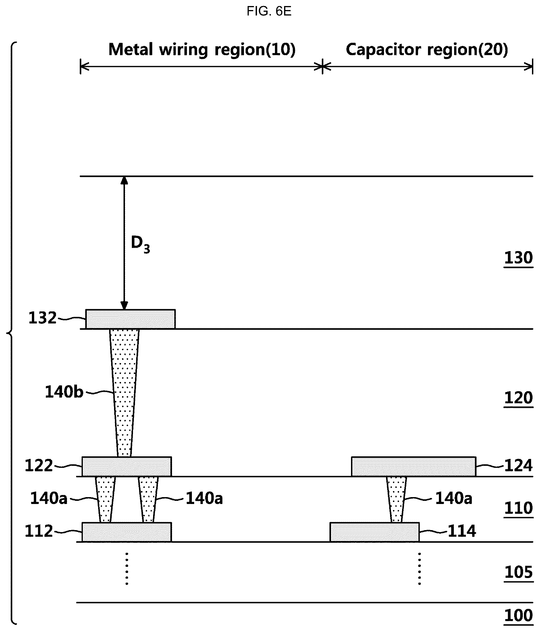Patent US12327692 Figure 10 – Semiconductor device having a high breakdown voltage capacitor and method for forming the same