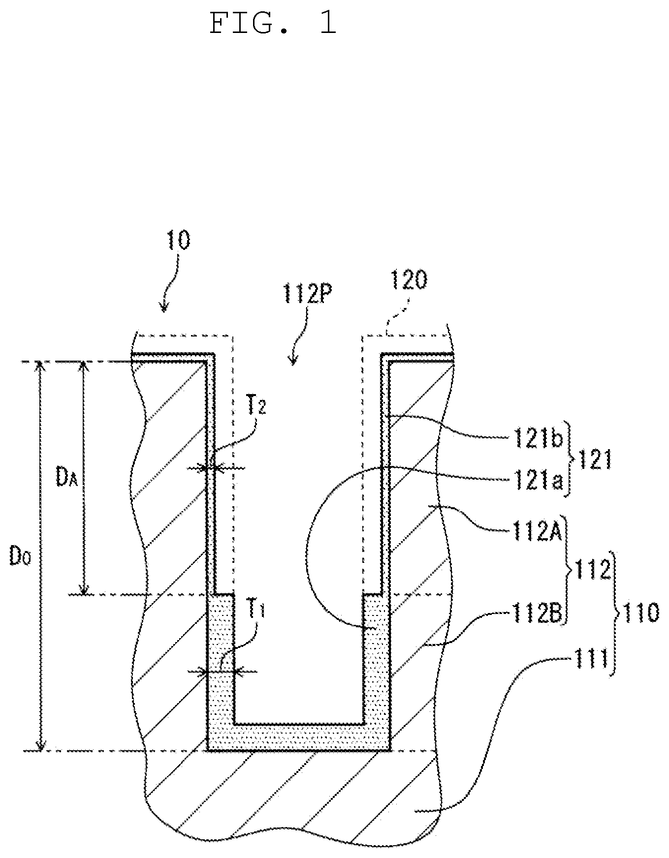 Patent US12327696 Figure 1 – Electrode foil for electrolytic capacitor, electrolytic capacitor, and method for manufacturing electrolytic capacitor