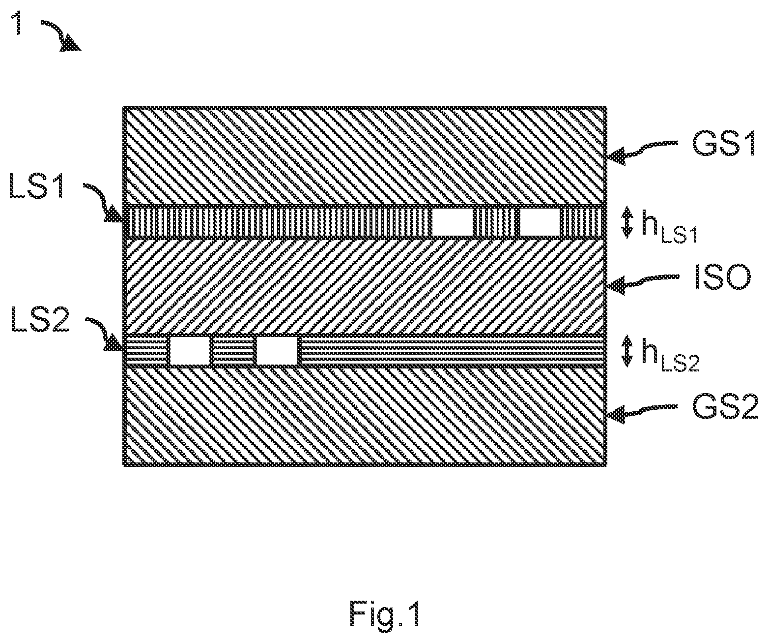 Patent US12327700 — Composite panel with a sensor assembly on both sides — Figure 1