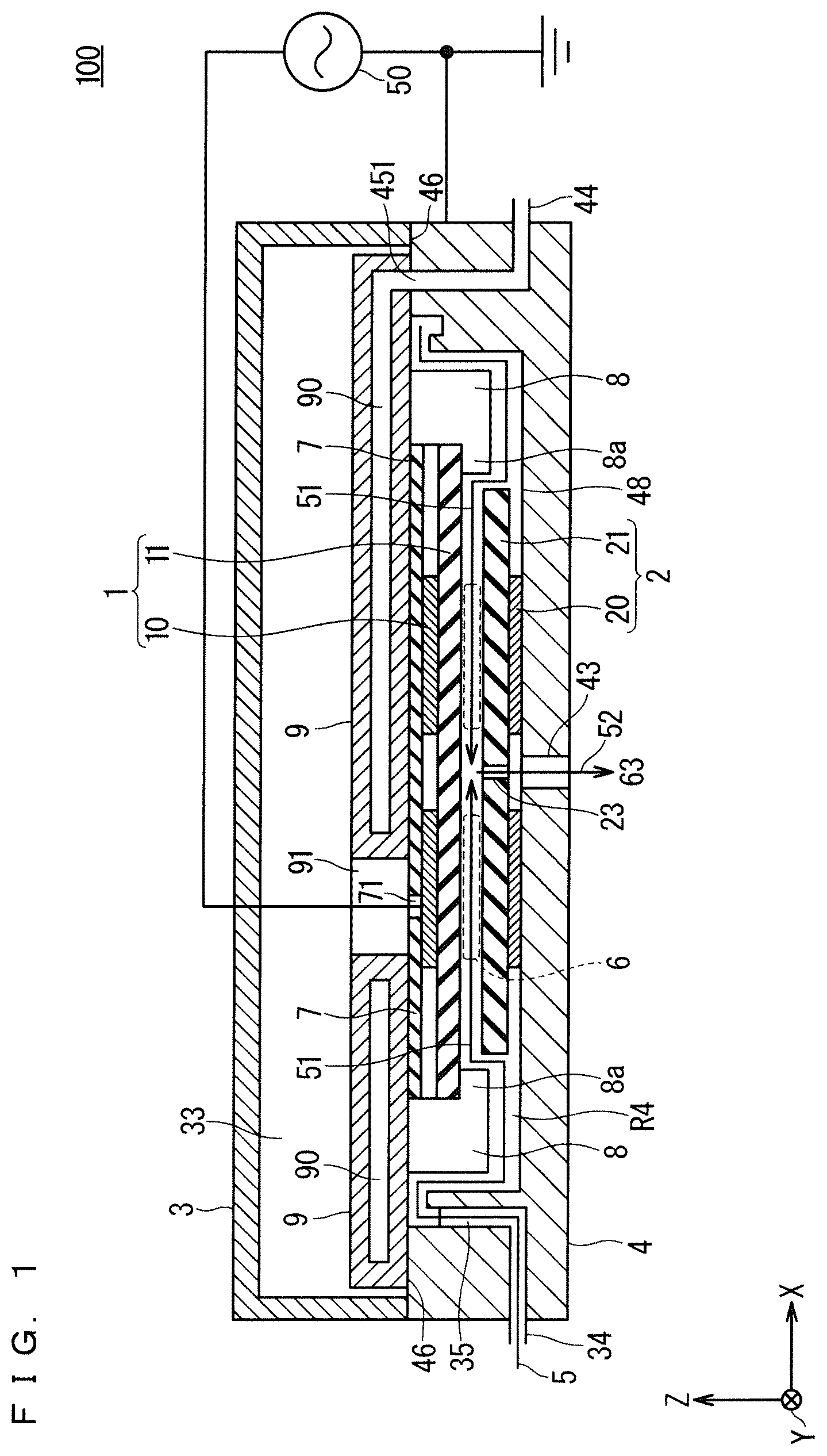 Patent US12327711 Figure 1 – Active gas generation apparatus