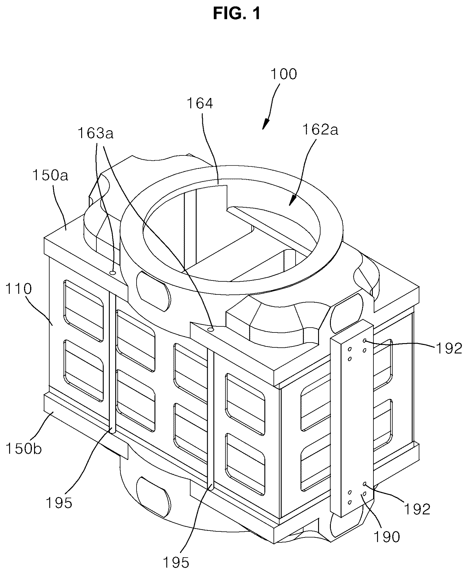 Patent US12327713 Figure 1 – Plasma reactor for inductively coupled plasma and method of assembling the same