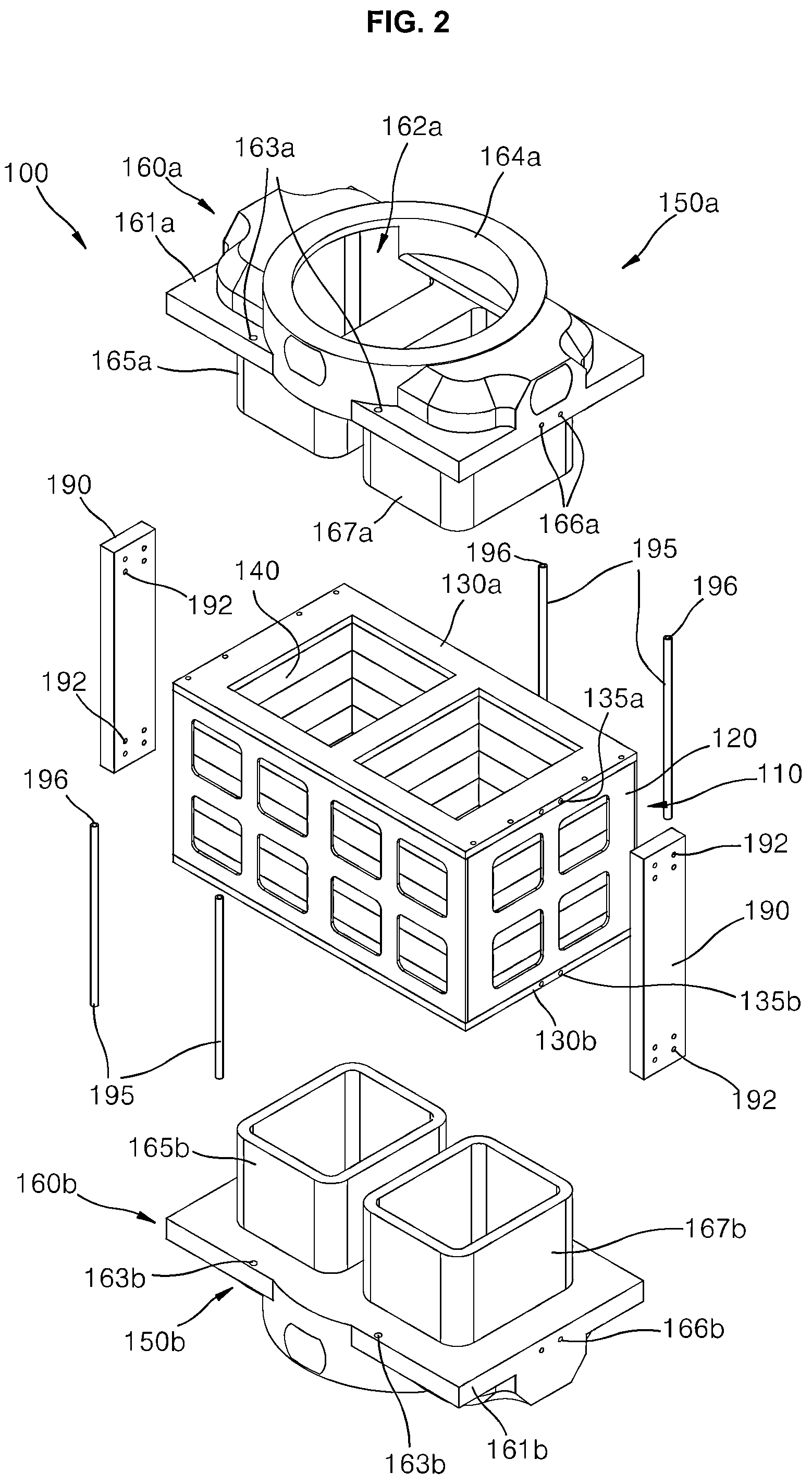 Patent US12327713 Figure 2 – Plasma reactor for inductively coupled plasma and method of assembling the same