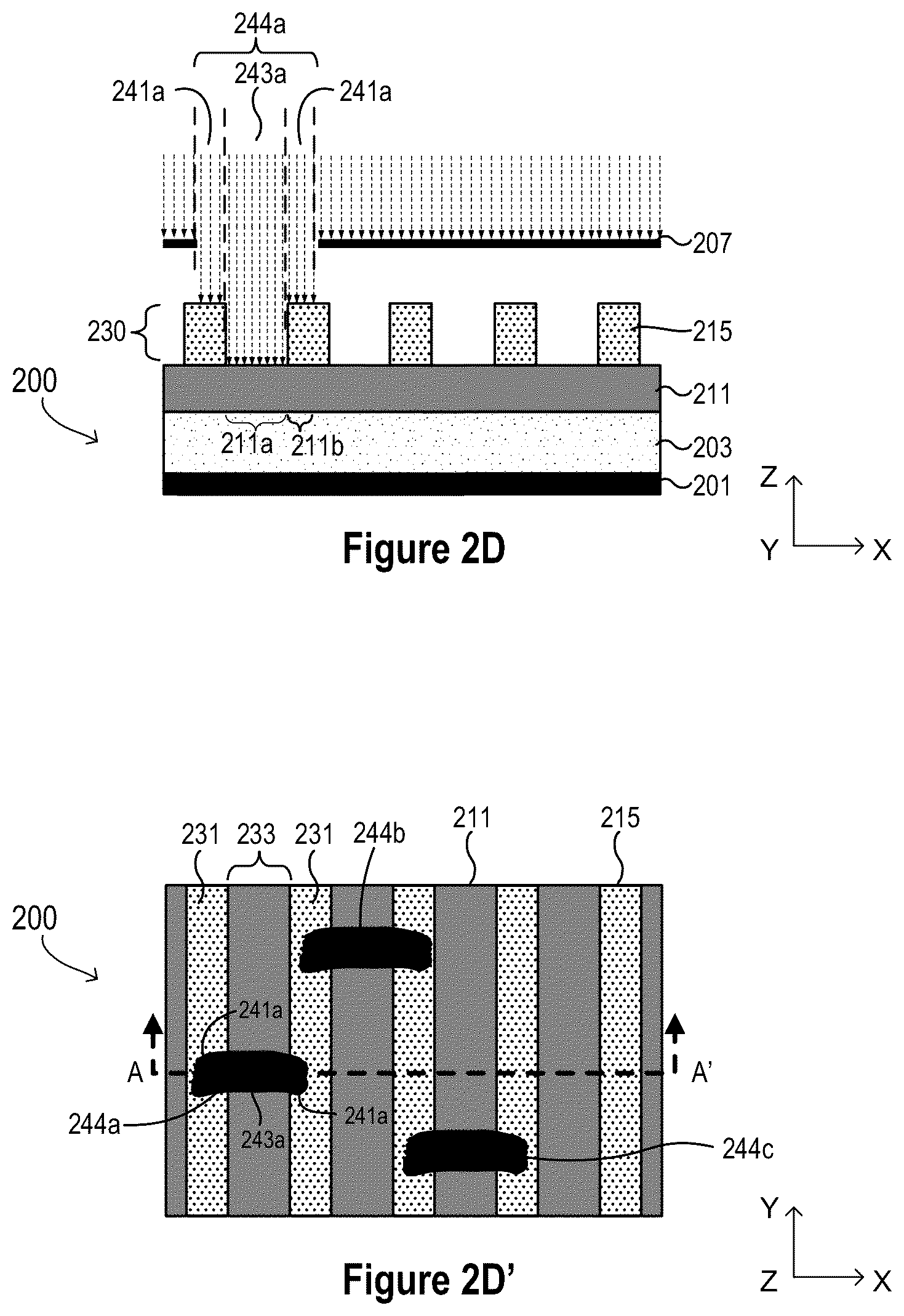 Patent US12327726 Figure 3 – Wet-dry bilayer resist dual tone exposure