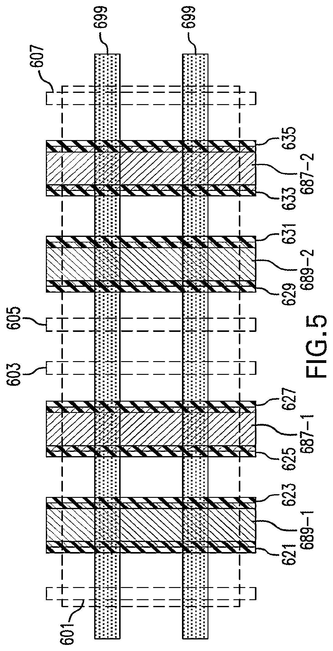 Patent US12327730 Figure 4 – Two-color self-aligned double patterning (SADP) to yield static random access memory (SRAM) and dense logic