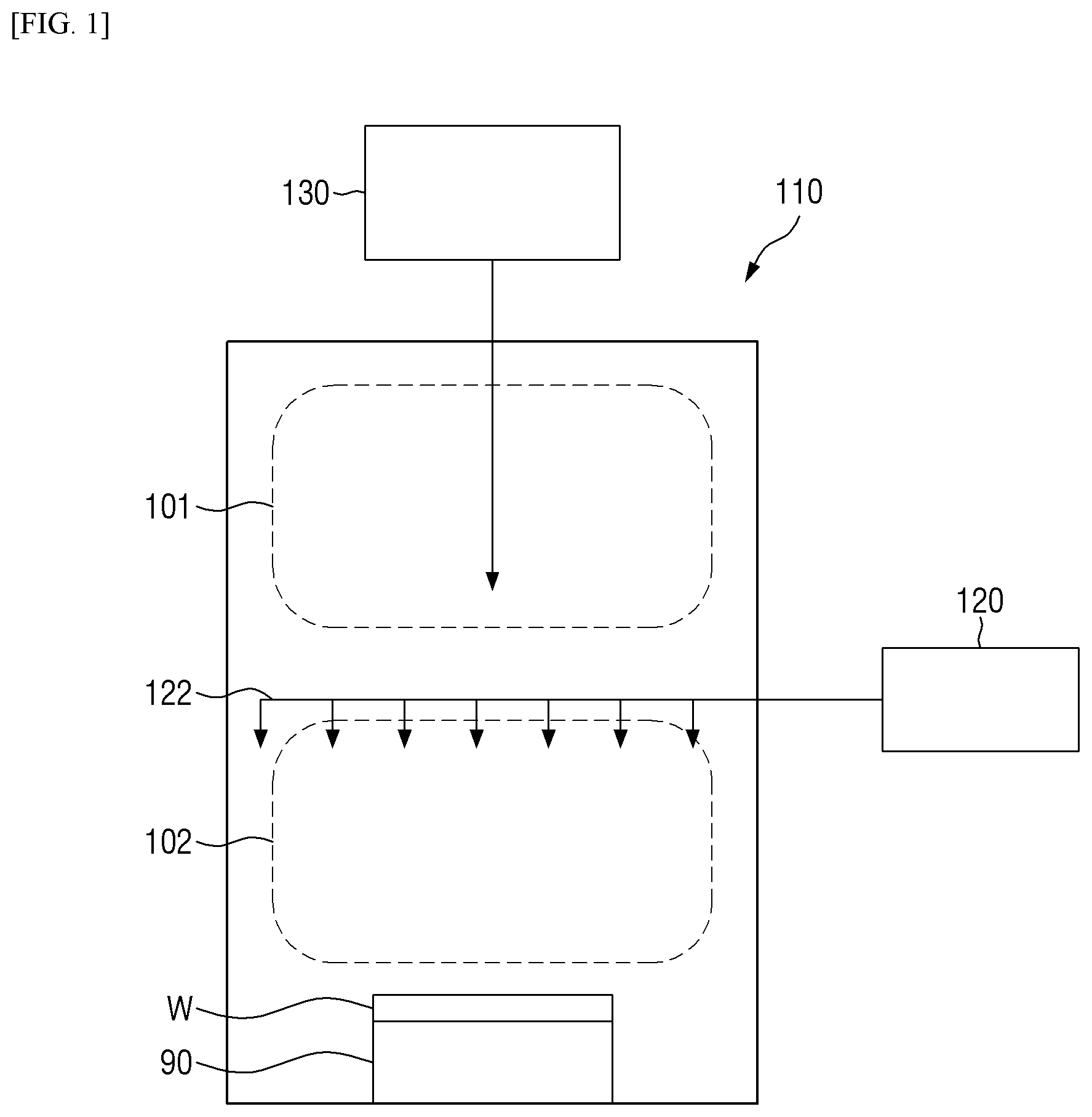 Patent US12327735 Figure 1 – Apparatus and method for processing substrate