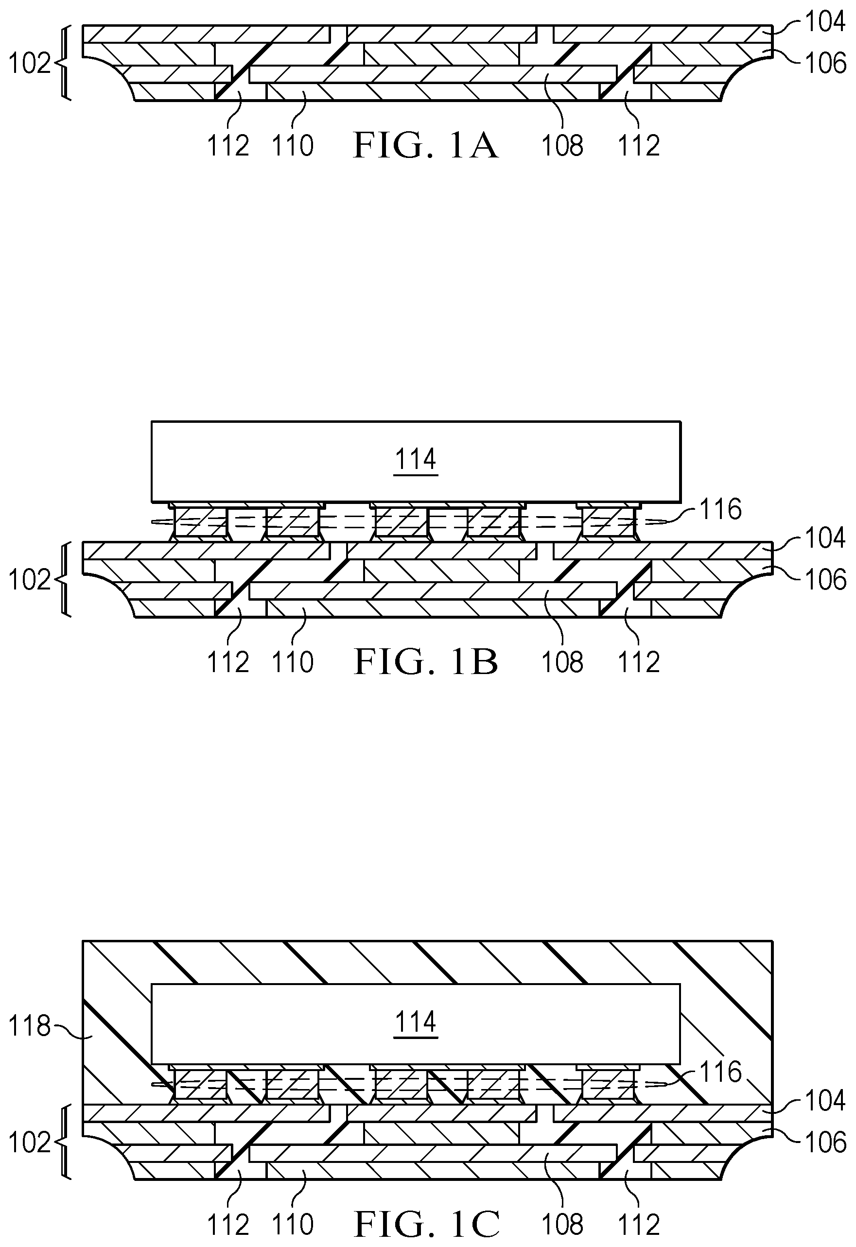 Patent US12327736 — Multilayer package substrate with improved current density distribution — Figure 1