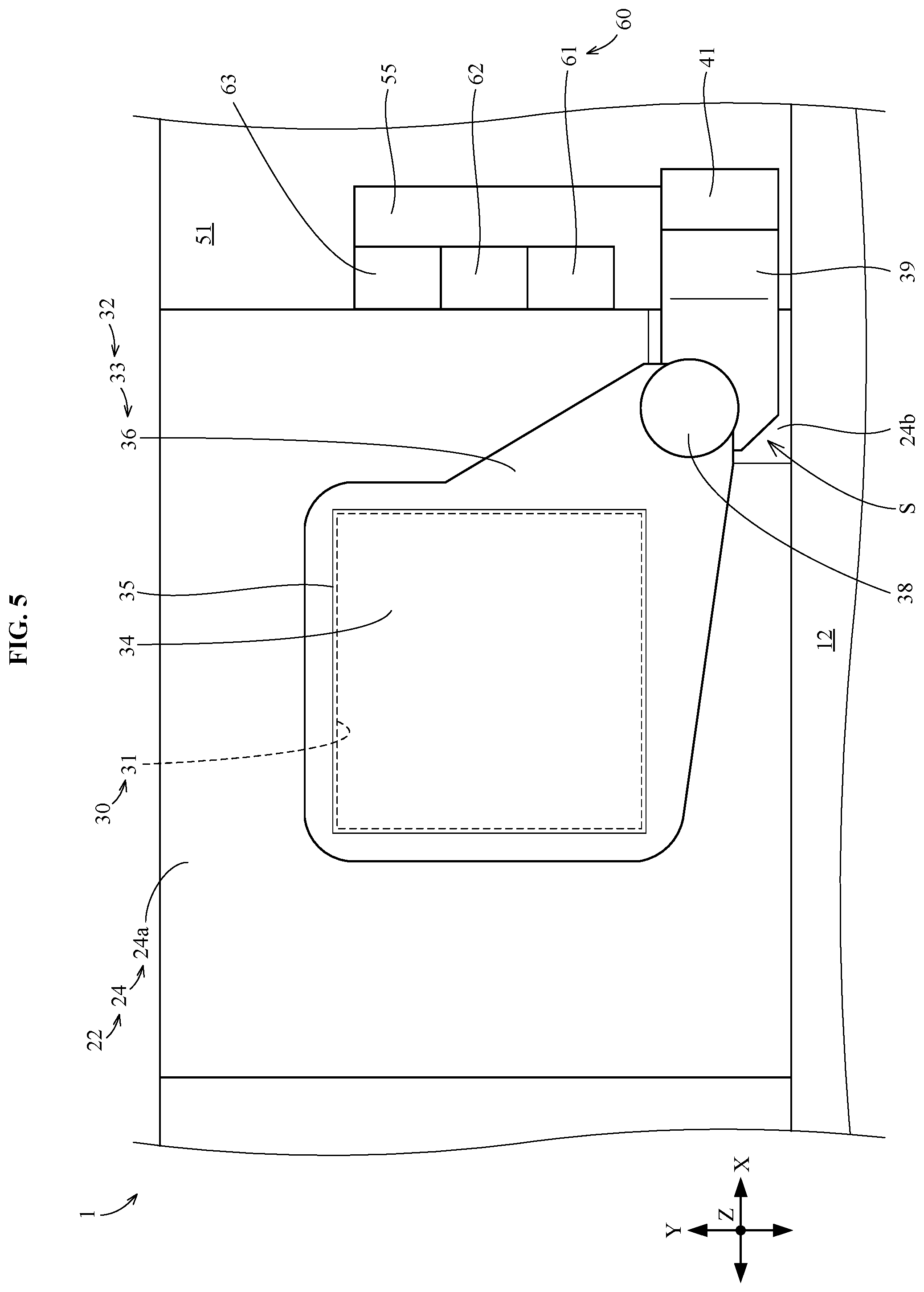 Patent US12327737 Figure 5 – Substrate treating apparatus