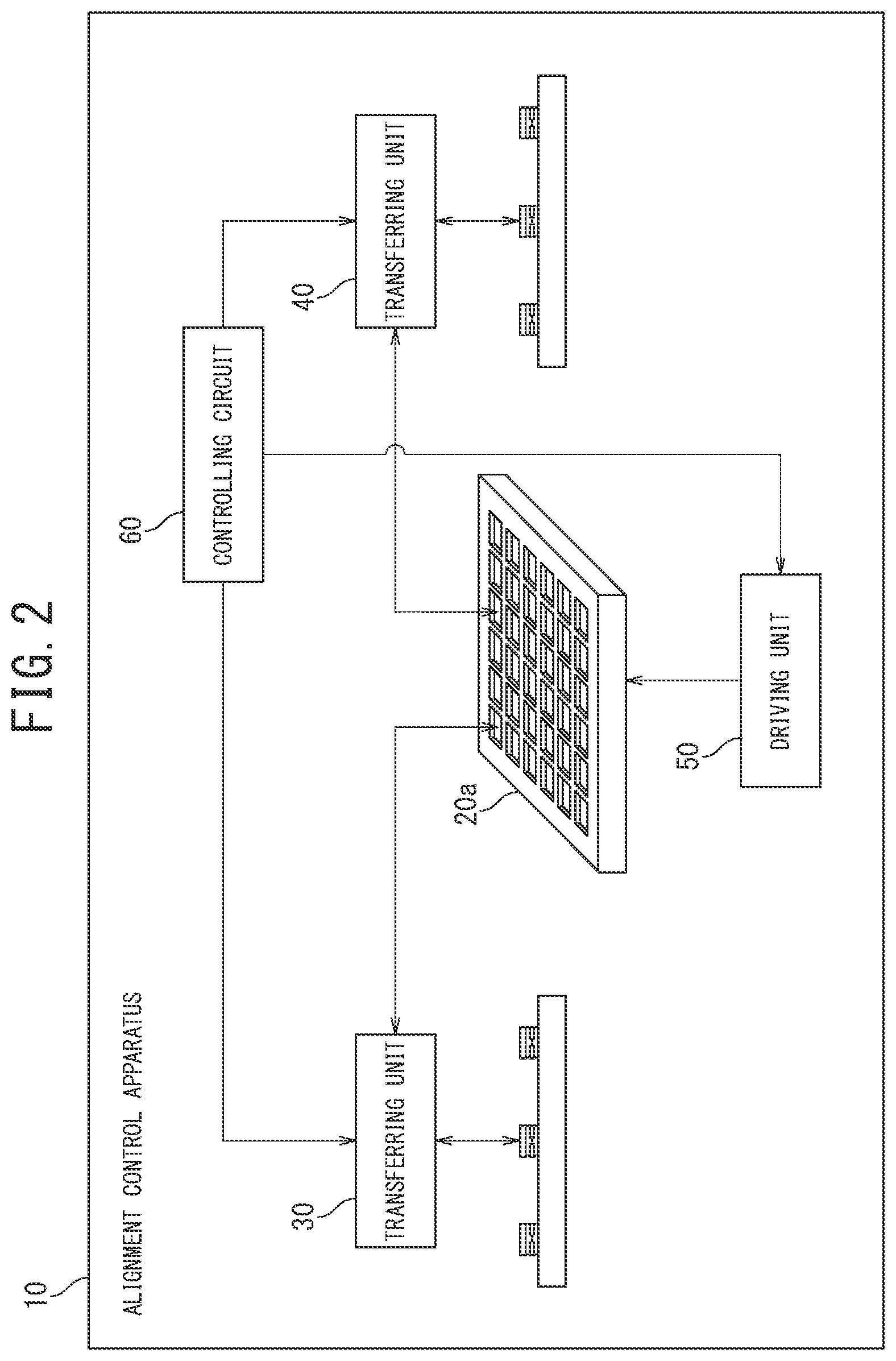 Patent US12327742 Figure 4 – Alignment-assisting tray, alignment-control apparatus and alignment method
