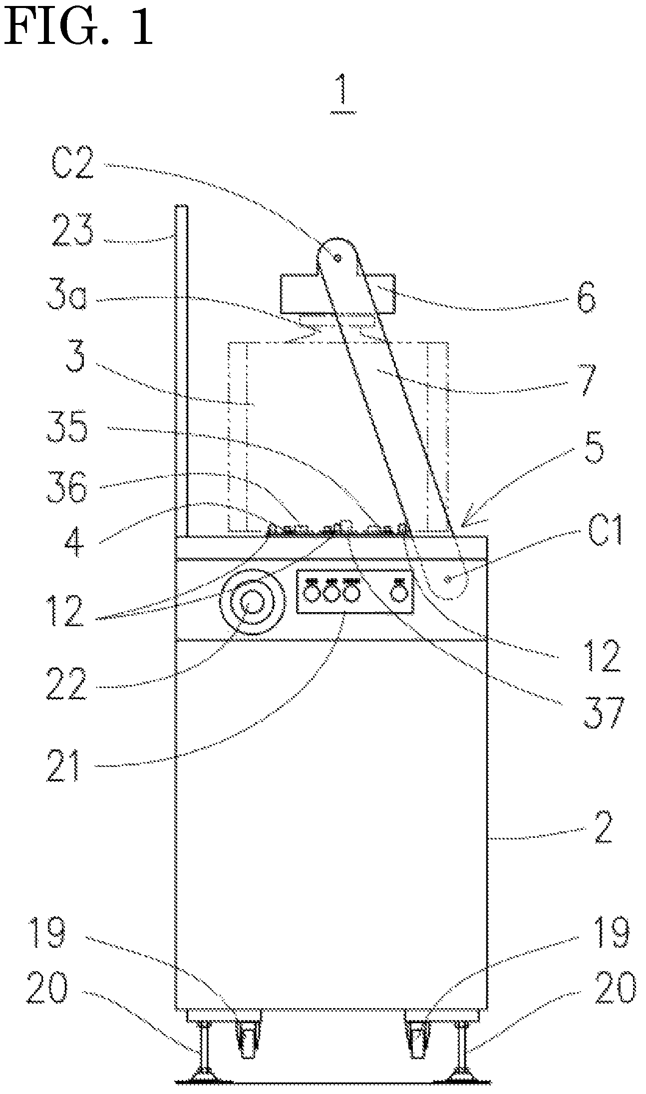 Patent US12327746 Figure 1 – FOUP transfer device