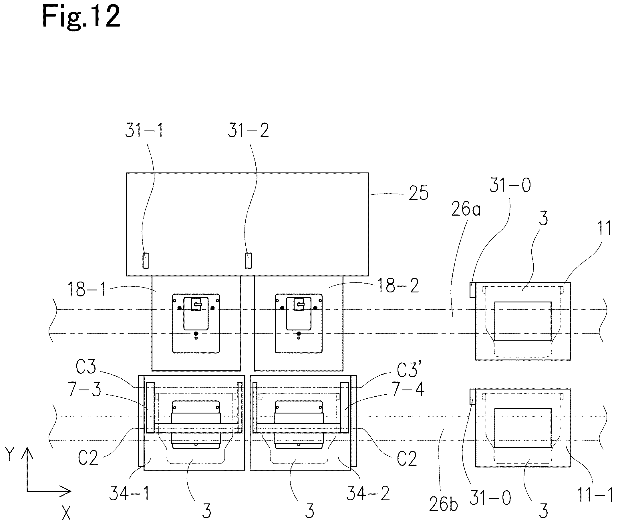 Patent US12327746 Figure 12 – FOUP transfer device