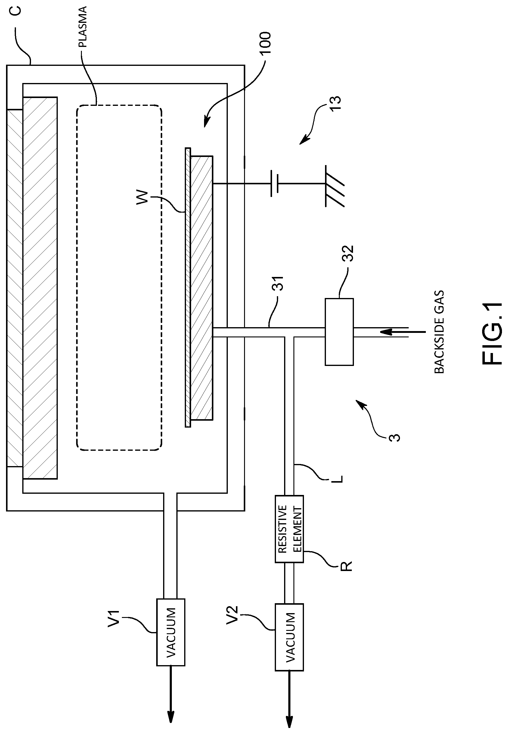 Patent US12327750 Figure 1 – Electrostatic chuck device, pressure calculation method and program