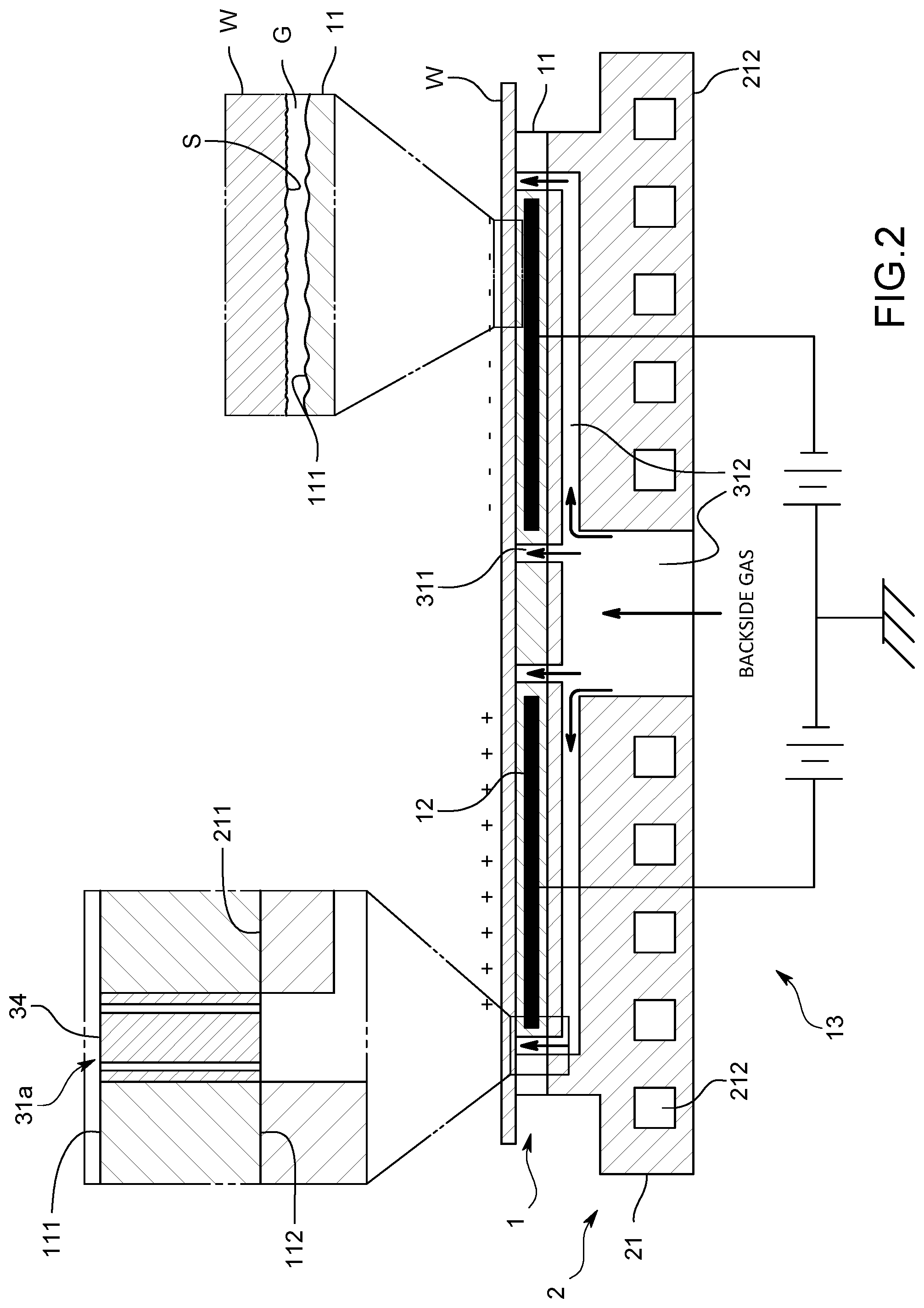 Patent US12327750 Figure 2 – Electrostatic chuck device, pressure calculation method and program
