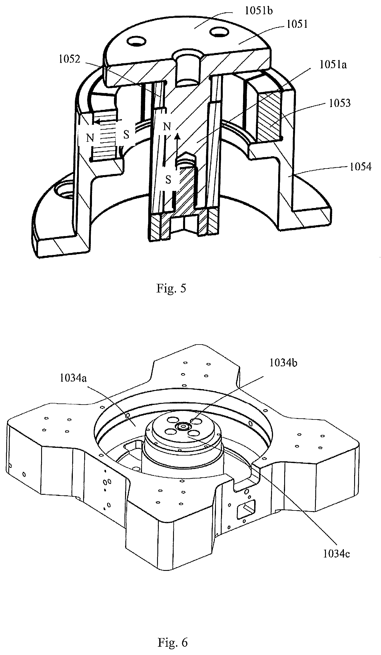 Patent US12327752 Figure 3 – Motion device with magnetic levitation for wafer loading and unloading
