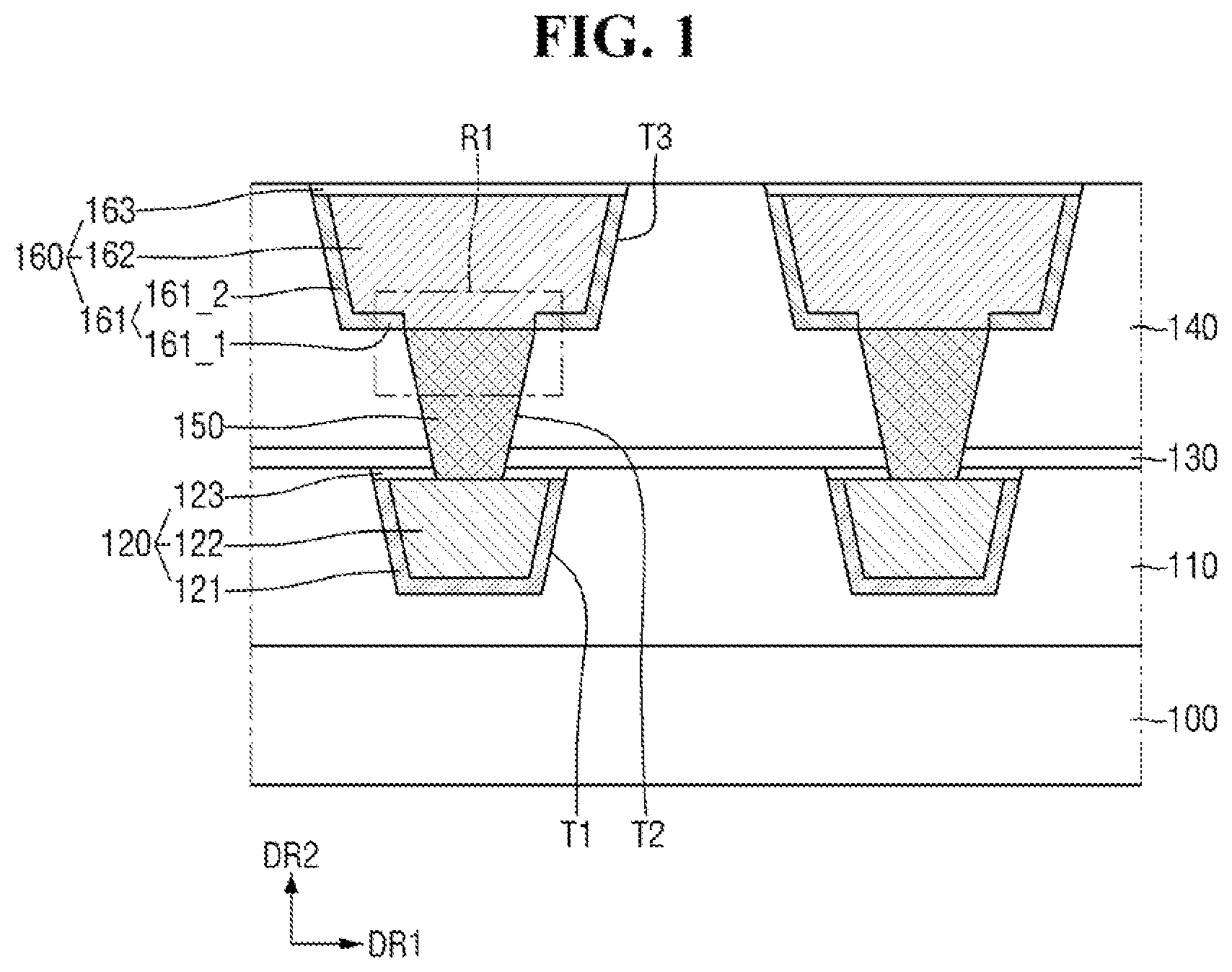 Patent US12327759 Figure 1 – Semiconductor device and method for fabricating the same