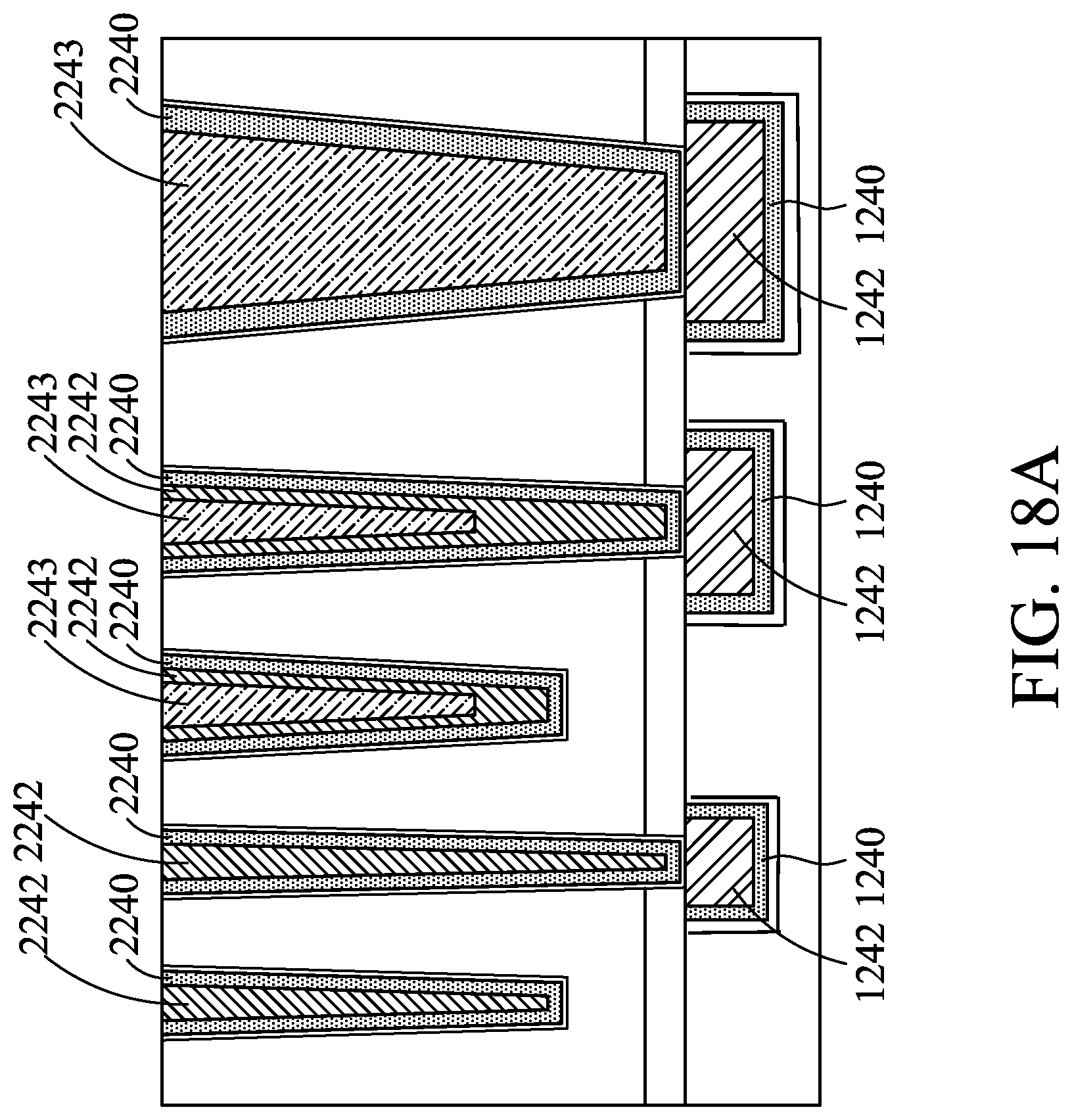 Patent US12327760 Figure 19 – Interconnect structures having varied materials