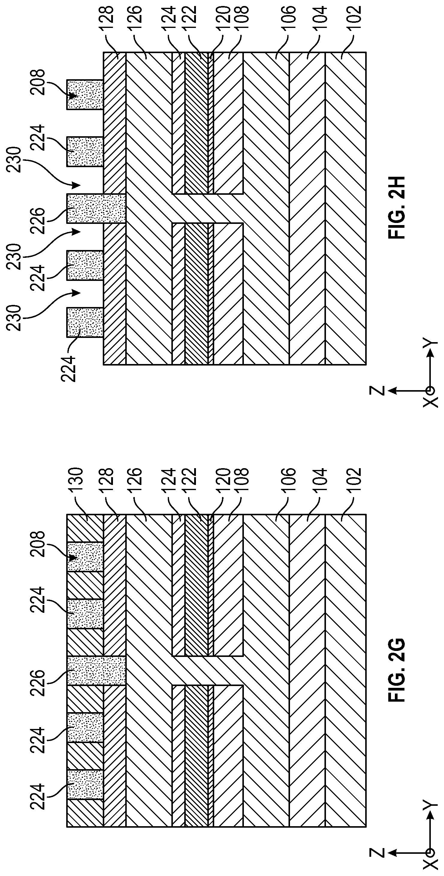 Patent US12327764 Figure 5 – Two-dimension self-aligned scheme with subtractive metal etch