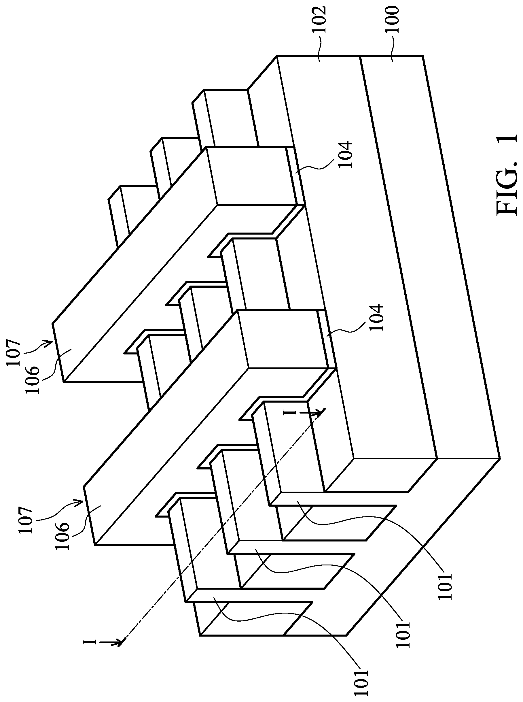 Patent US12327765 — Semiconductor device with contact structures — Figure 1