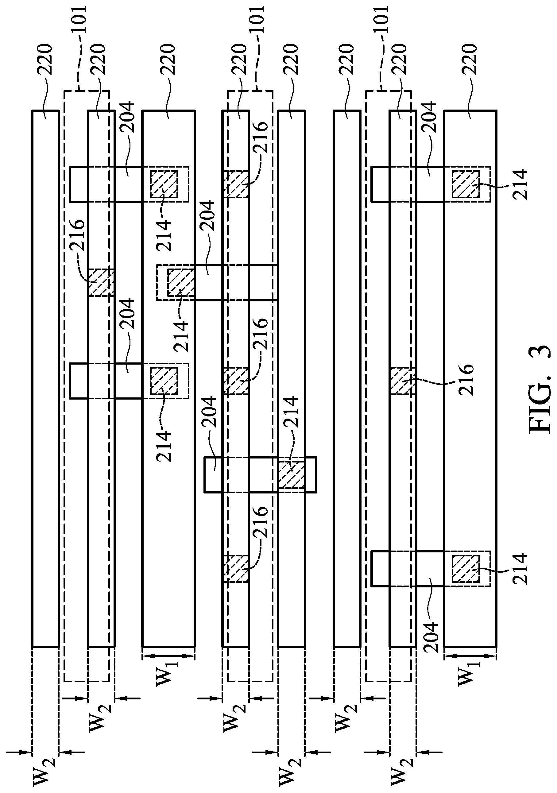 Patent US12327765 Figure 6 – Semiconductor device with contact structures