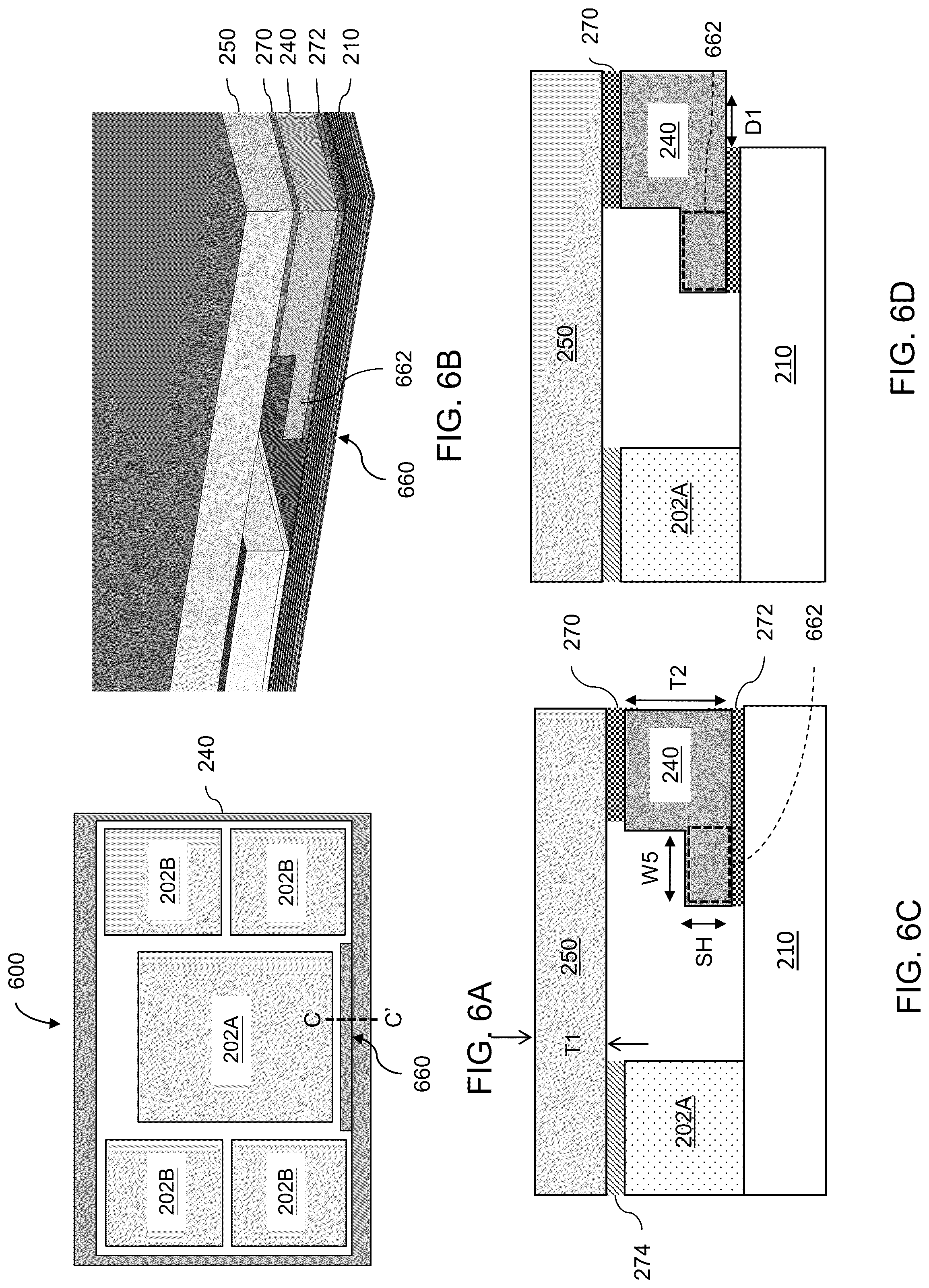 Patent US12327772 Figure 8 – Semiconductor package including stress-reduction structures and methods of forming the same