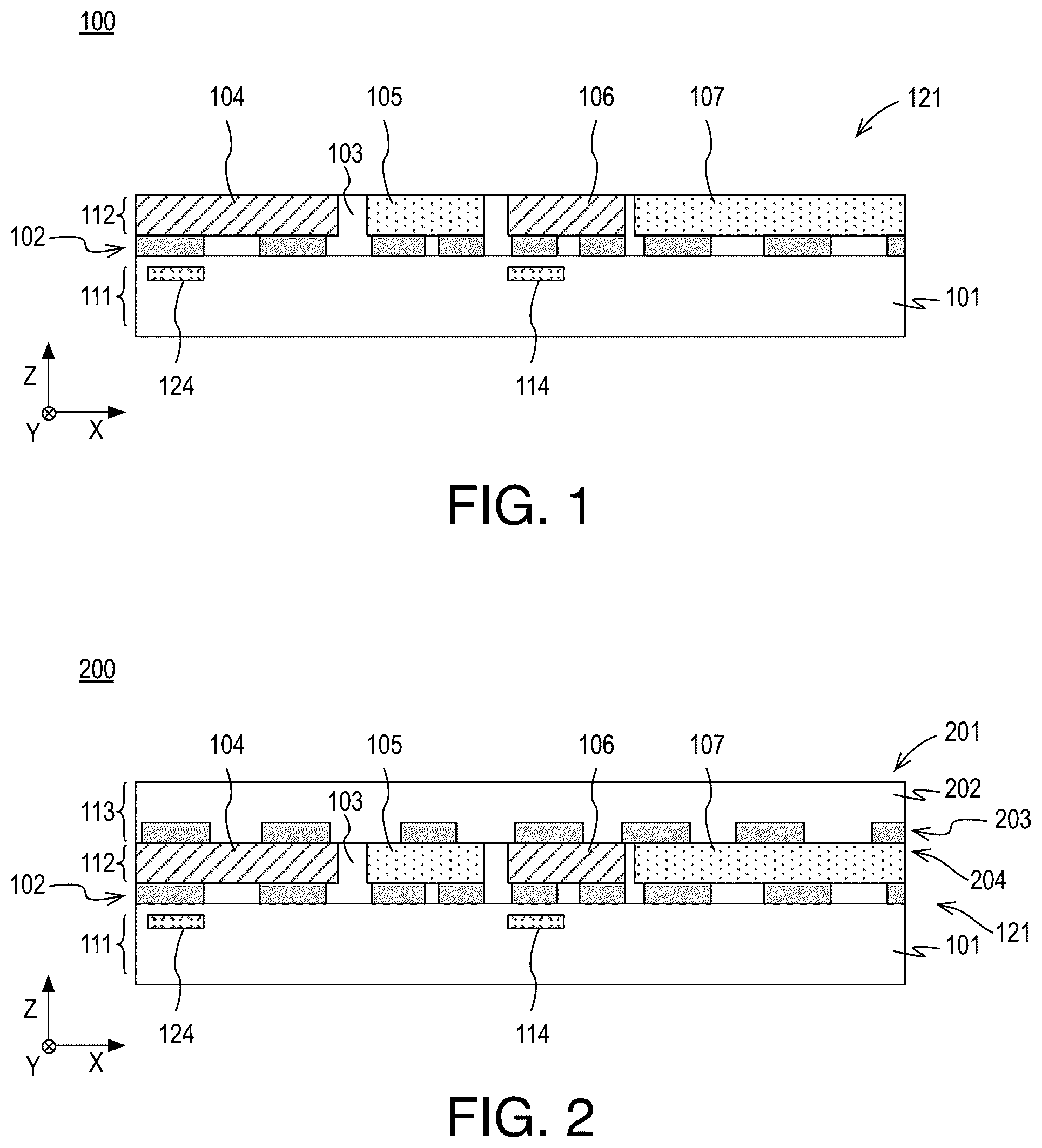 Patent US12327775 — Thermal performance in hybrid bonded 3D die stacks — Figure 1