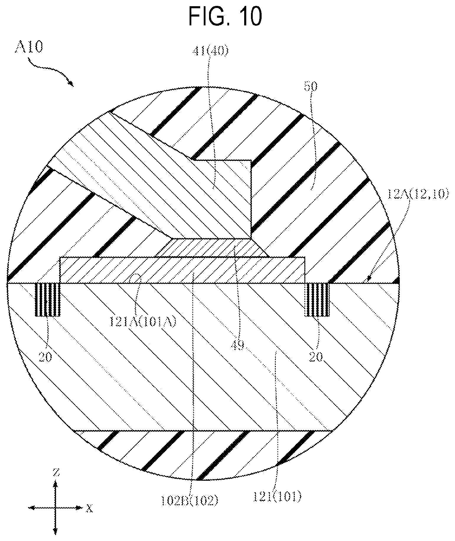 Patent US12327780 Figure 10 – Semiconductor device including a lead and a sealing resin