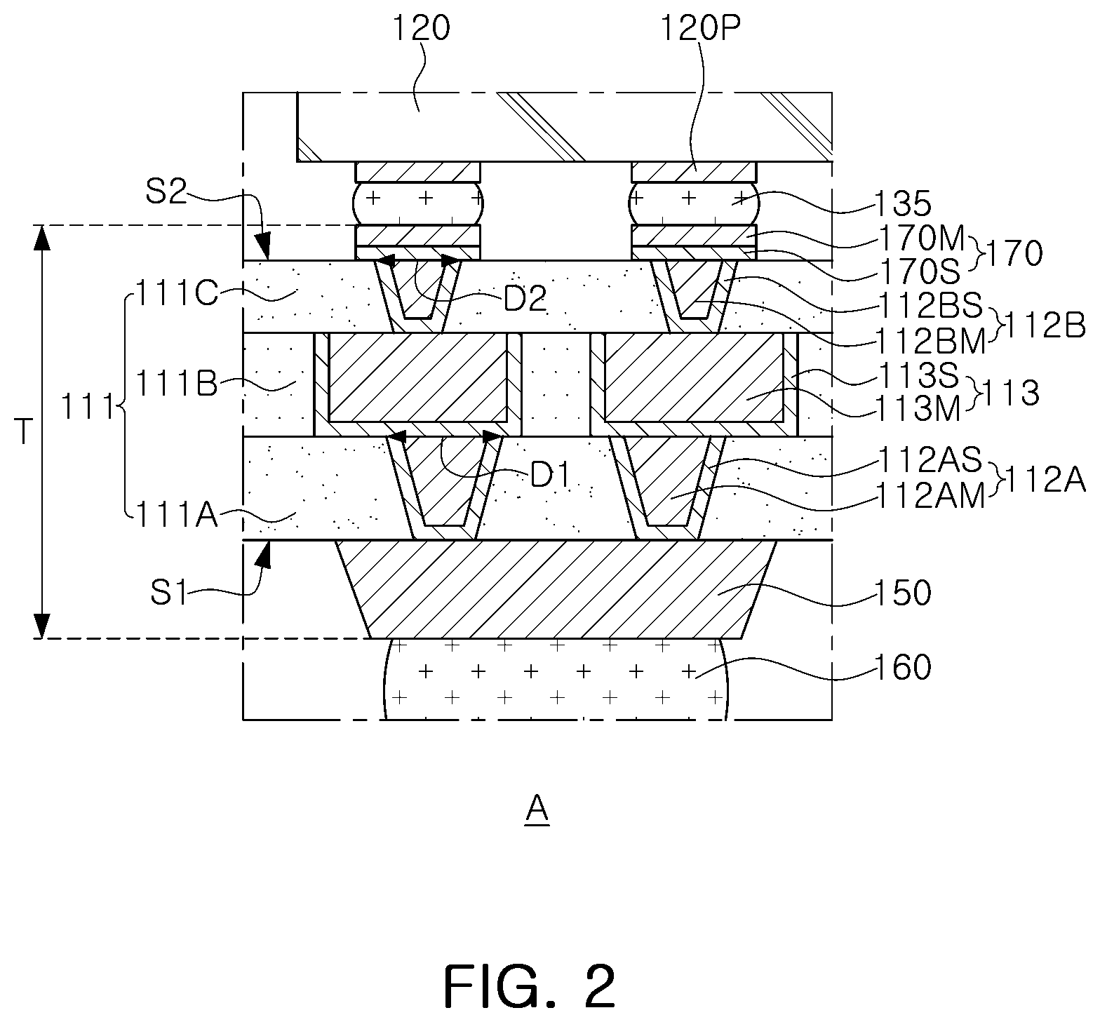 Patent US12327784 Figure 2 – Semiconductor package