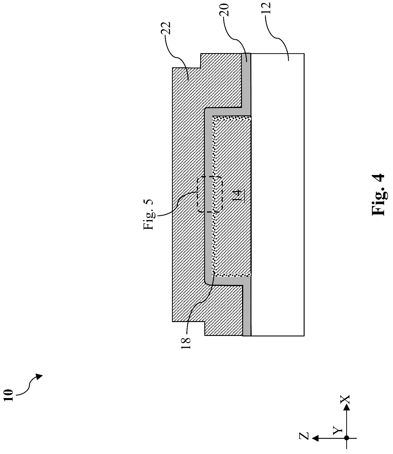 Patent US12327785 Figure 4 – High voltage passive device structure