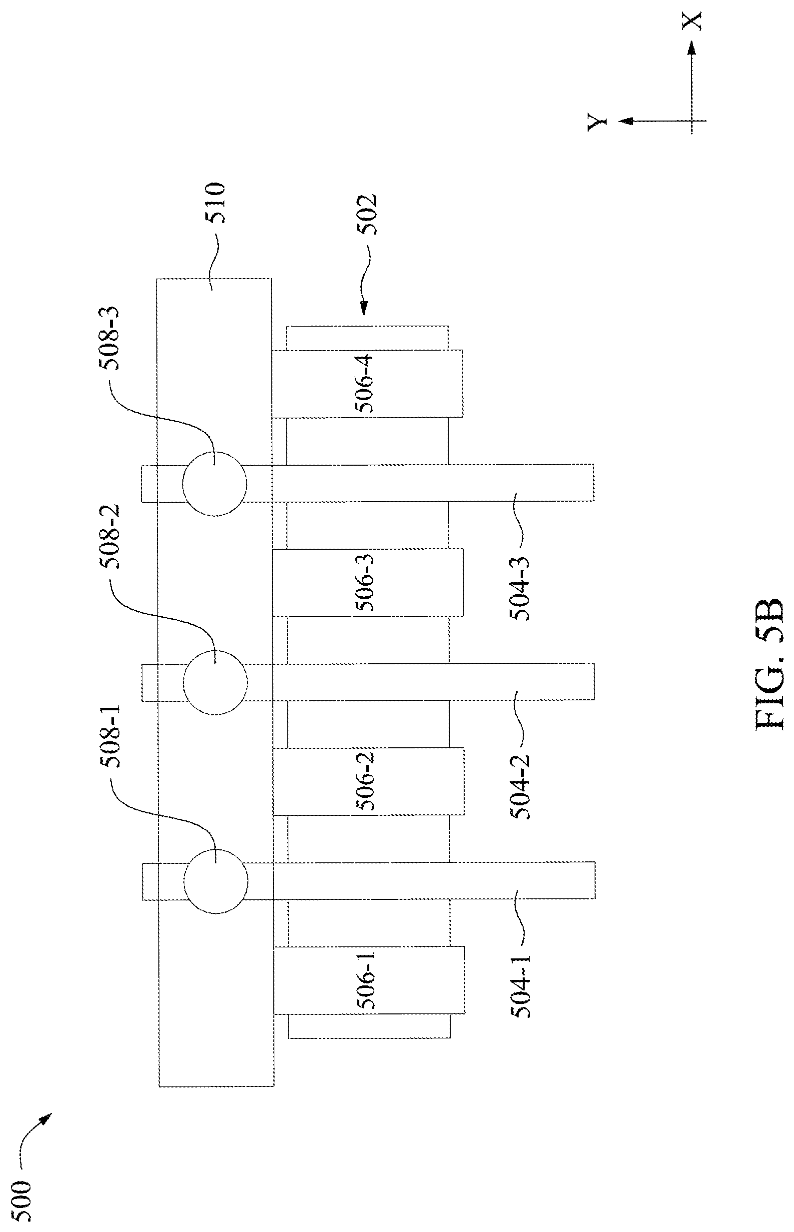 Patent US12327786 Figure 8 – Decoupling capacitors with back side power rails