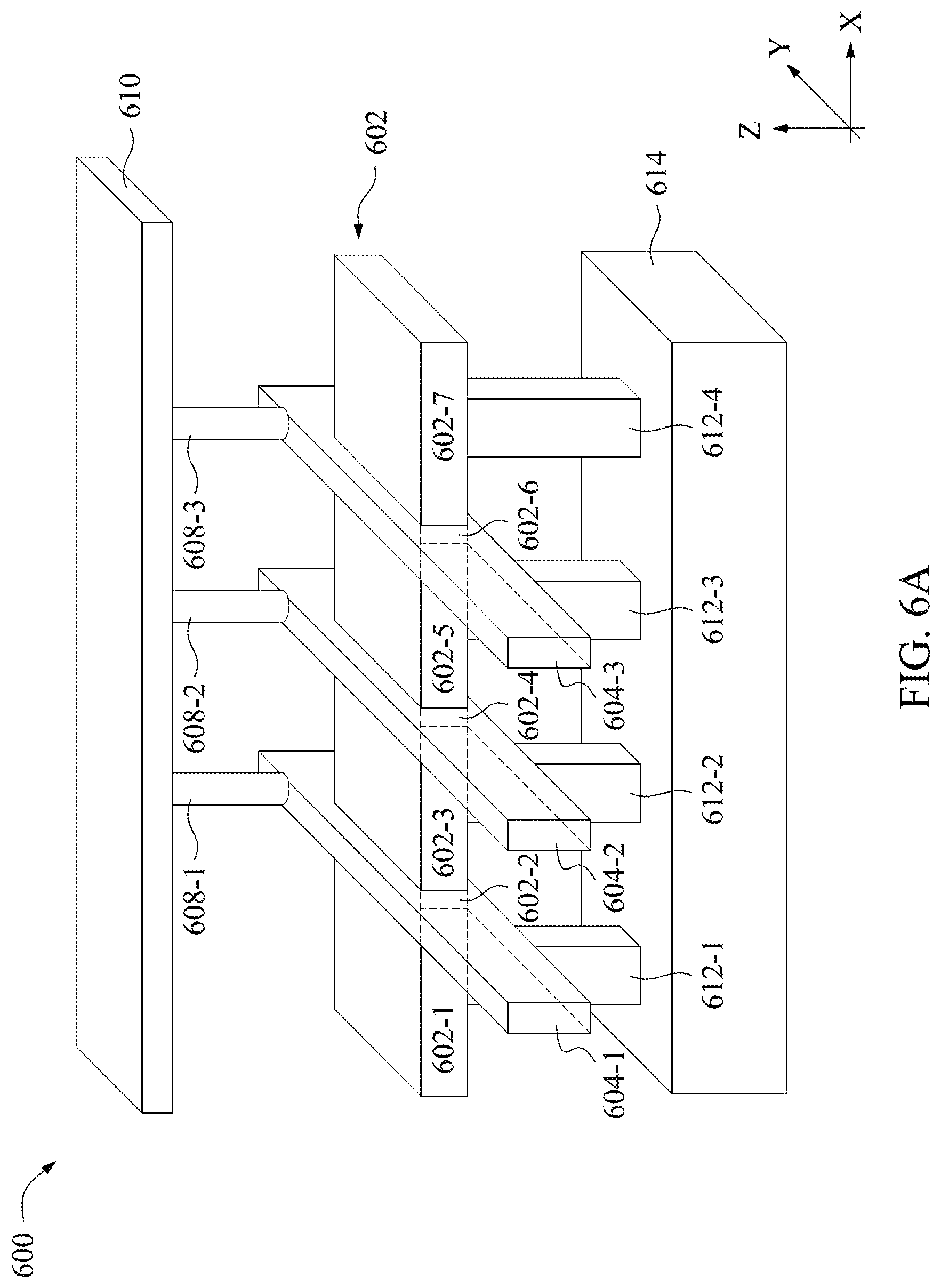 Patent US12327786 Figure 9 – Decoupling capacitors with back side power rails