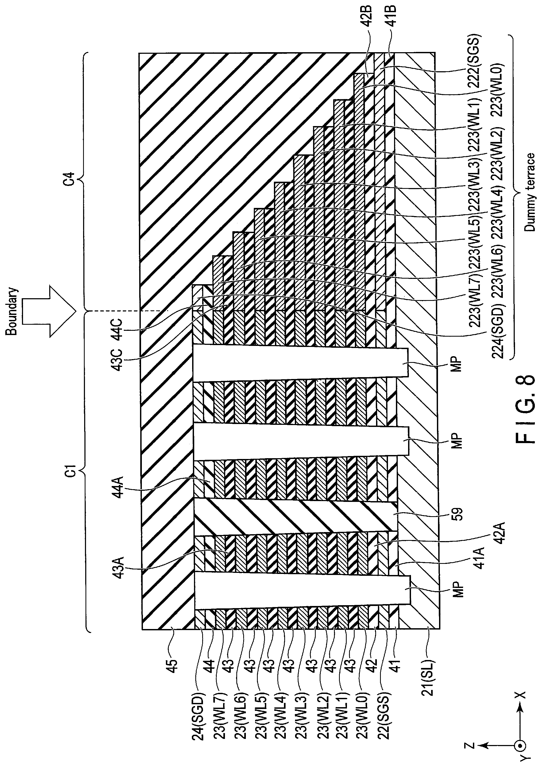 Patent US12327787 Figure 8 – Semiconductor memory device