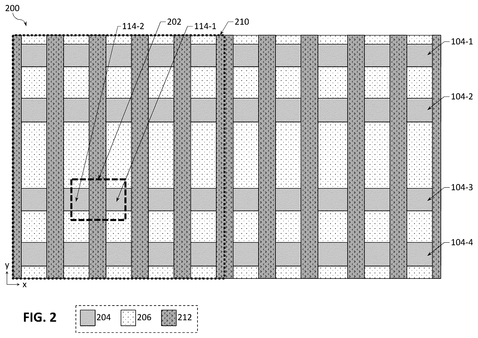 Patent US12327791 Figure 2 – Integrated circuit structures with gate cuts above buried power rails