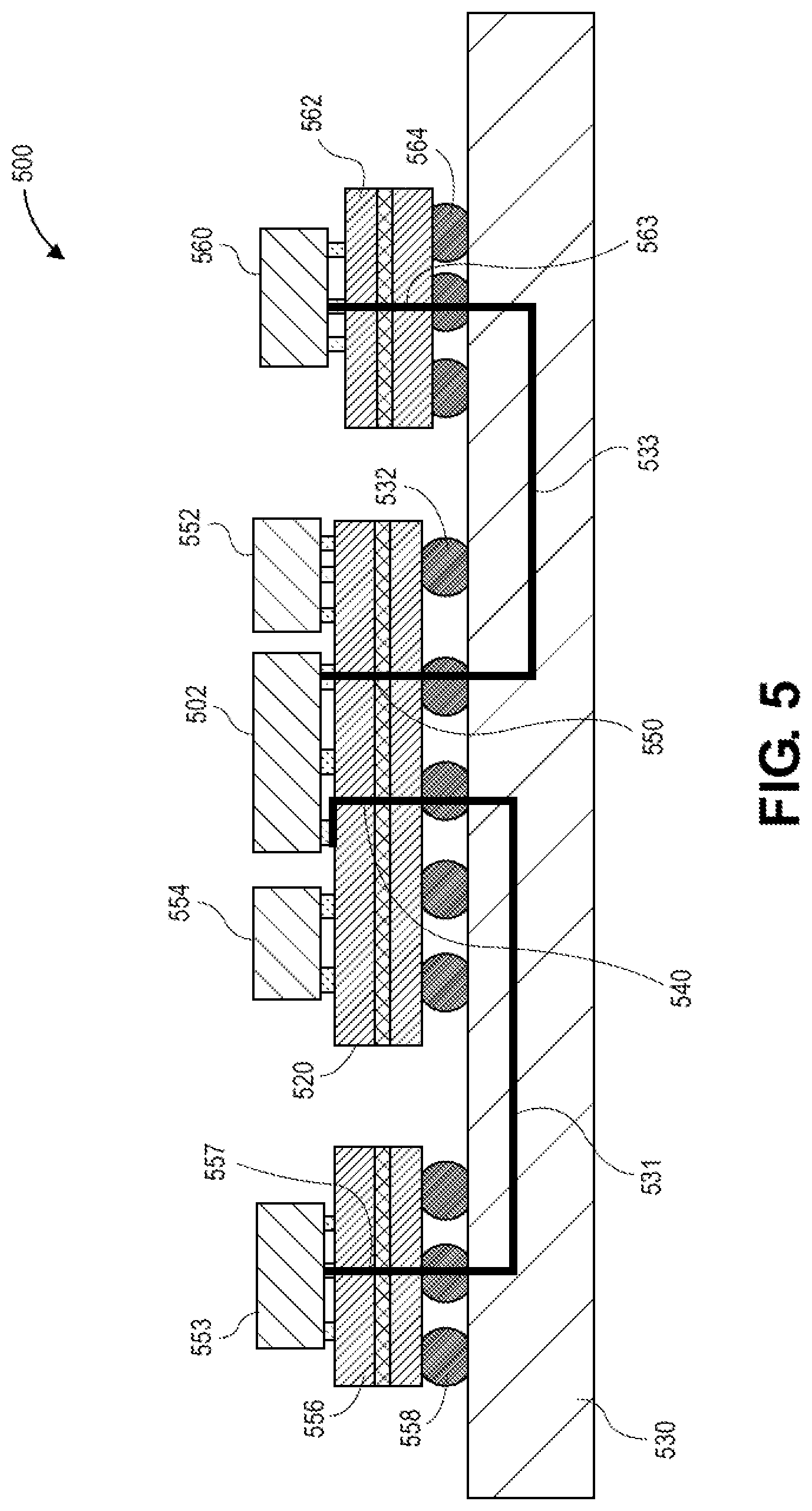 Patent US12327794 Figure 6 – Die coupling using a substrate with a glass core