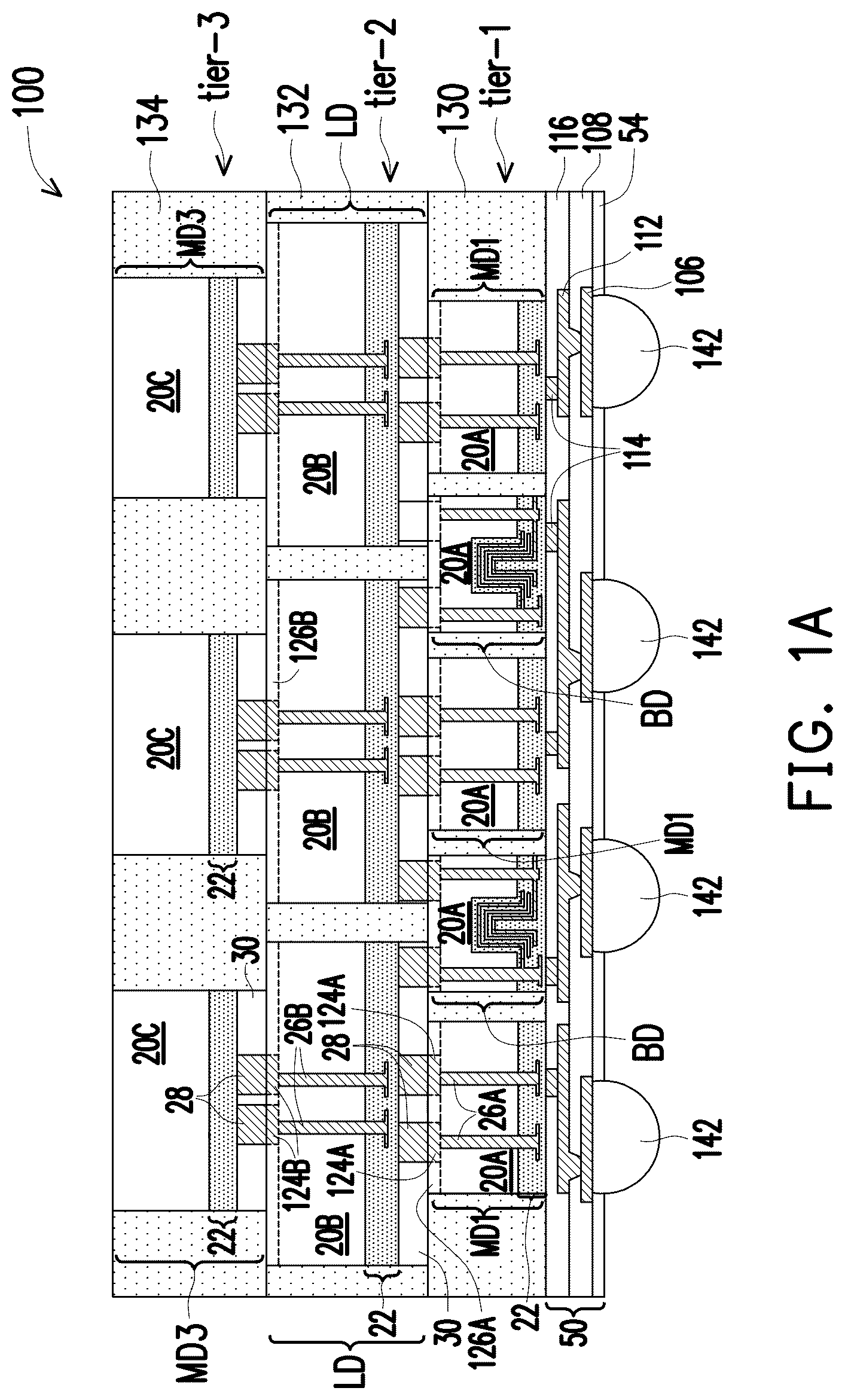 Patent US12327796 Figure 1 – Architecture for computing system package