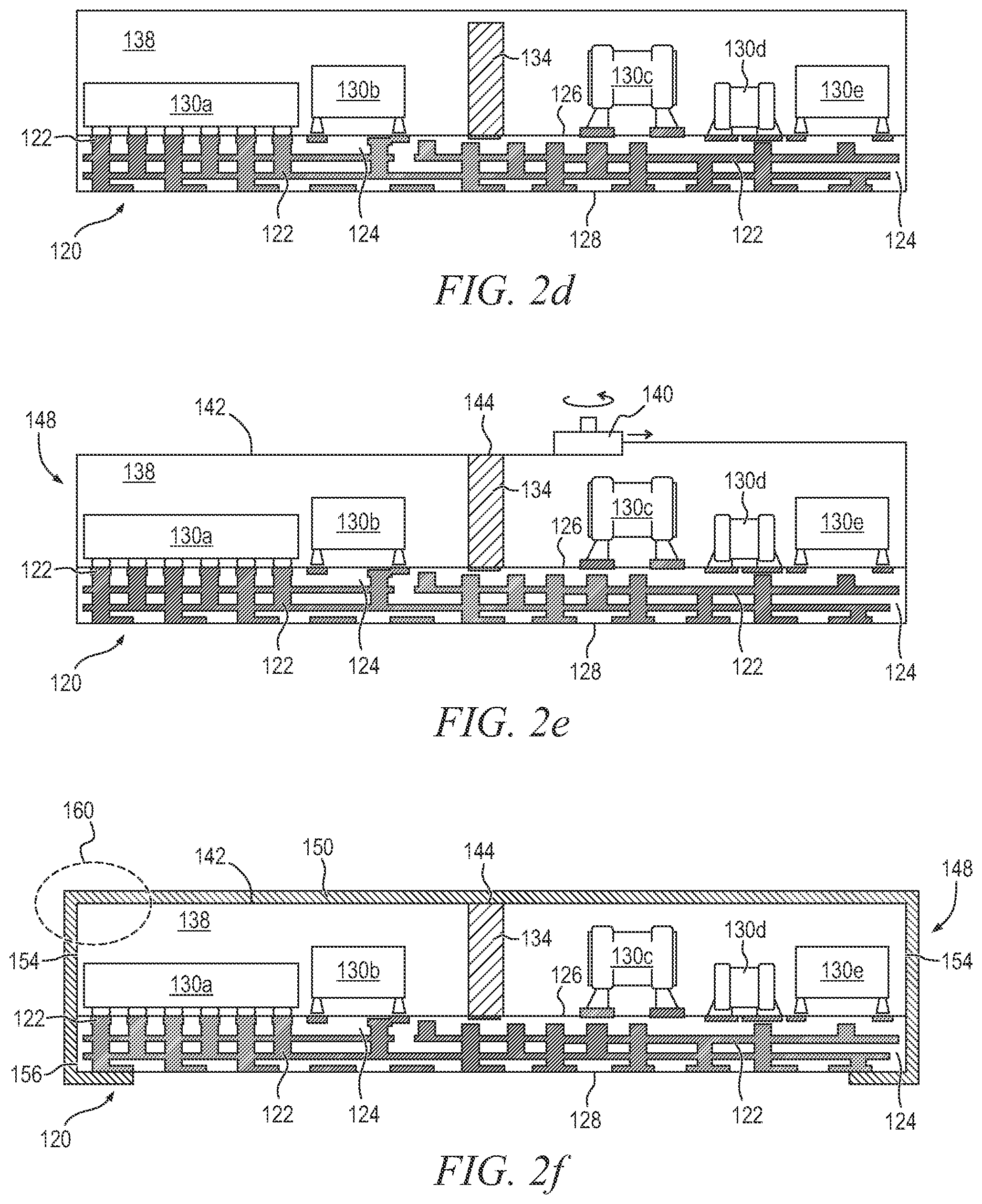 Patent US12327799 Figure 3 – Semiconductor device and method of forming multi-layer shielding structure with layers of ferromagnetic material, protective material, laminate material or conductive material over the semiconductor device