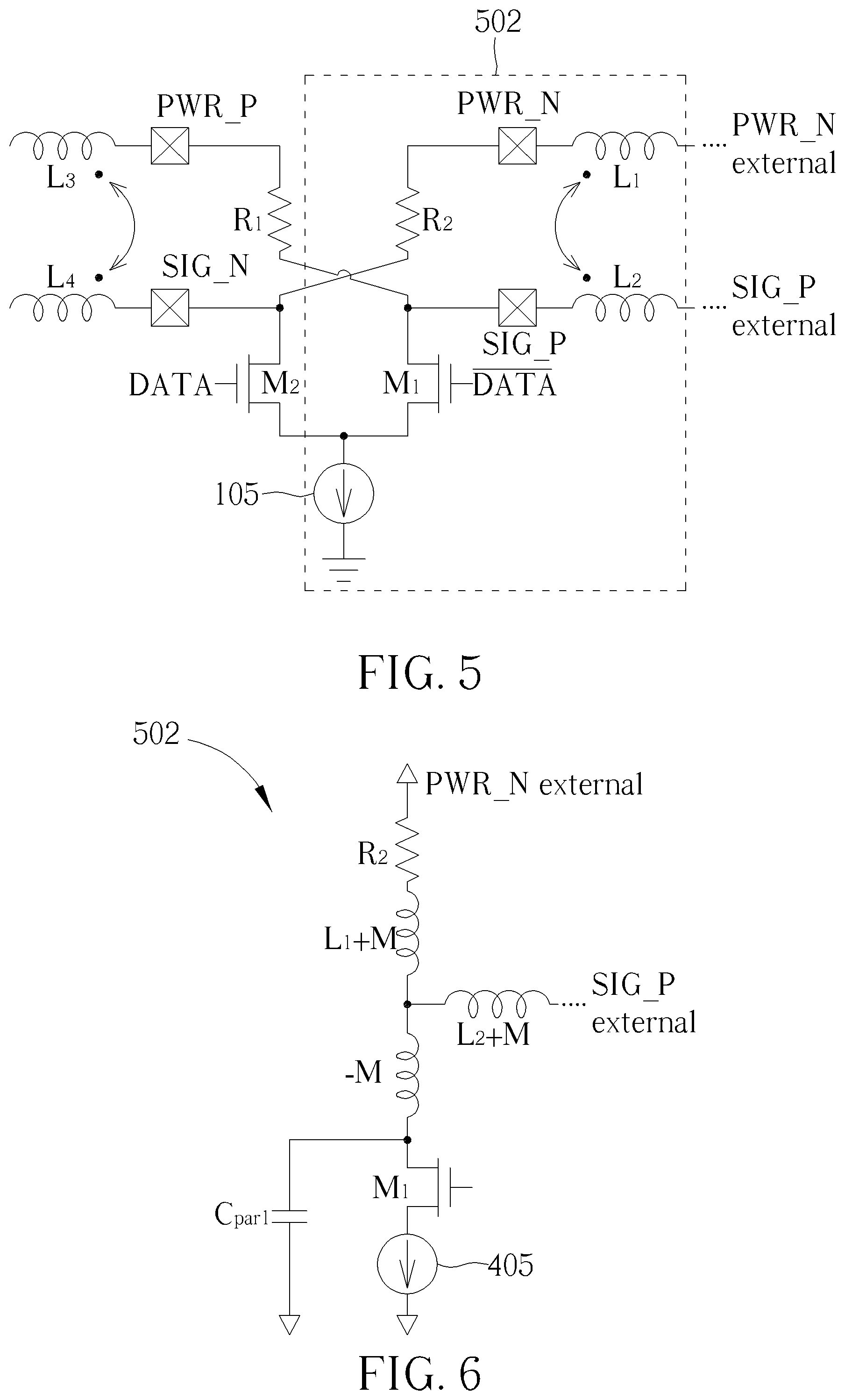 Patent US12327806 Figure 3 – Semiconductor die with peculiar bond pad arrangement for leveraging mutual inductance between bond wires to realize bond wire T-coil circuit with equivalent negative inductance