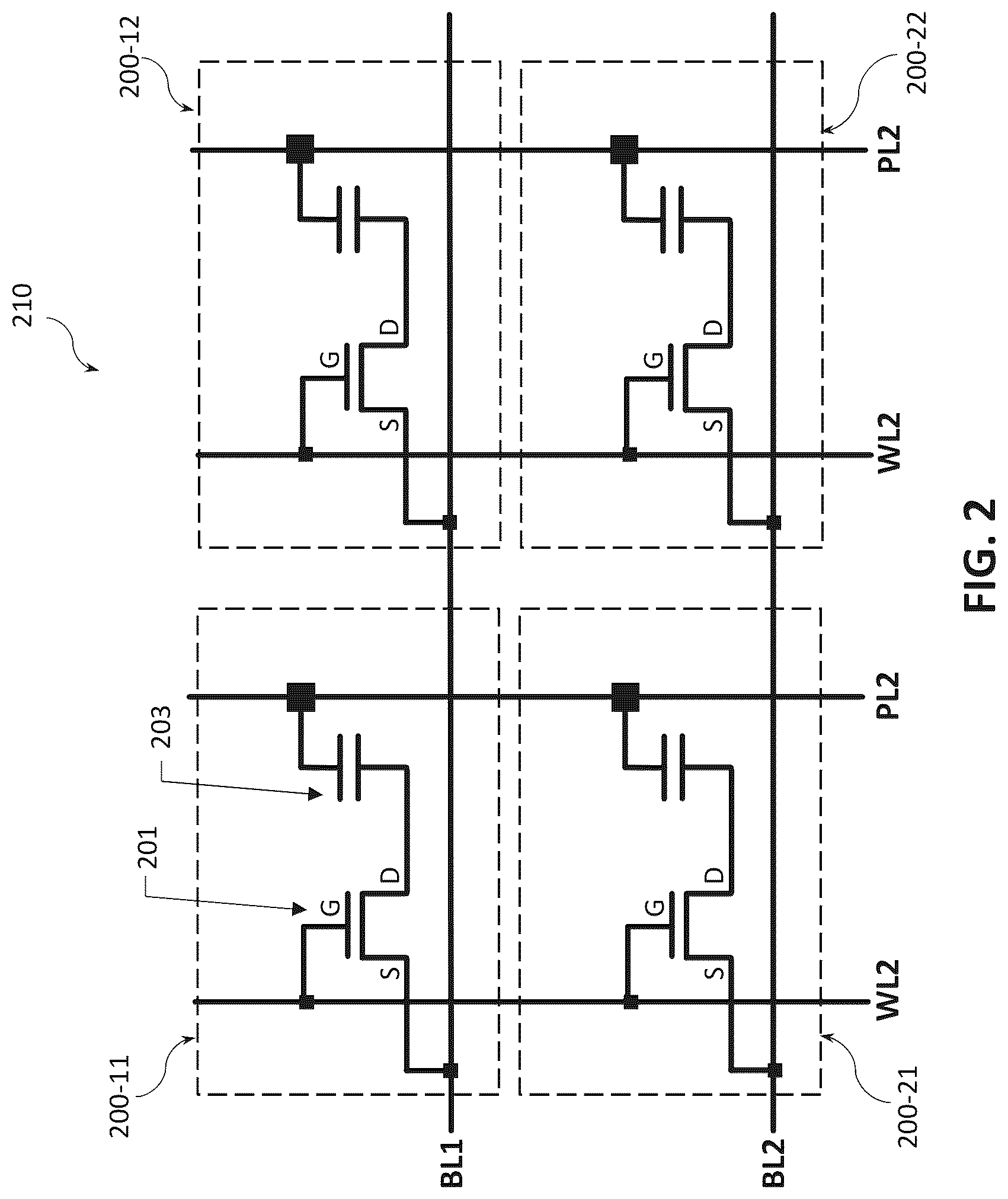 Patent US12327809 Figure 2 – Vertically stacked and bonded memory arrays