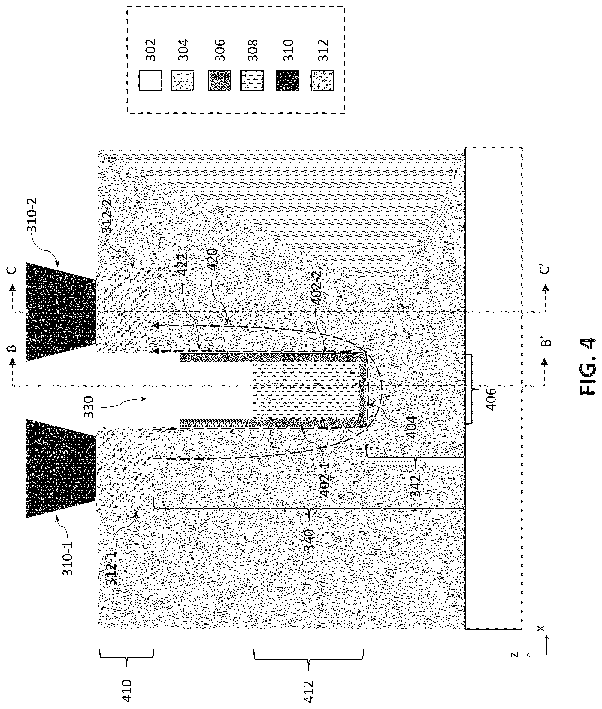 Patent US12327809 Figure 4 – Vertically stacked and bonded memory arrays