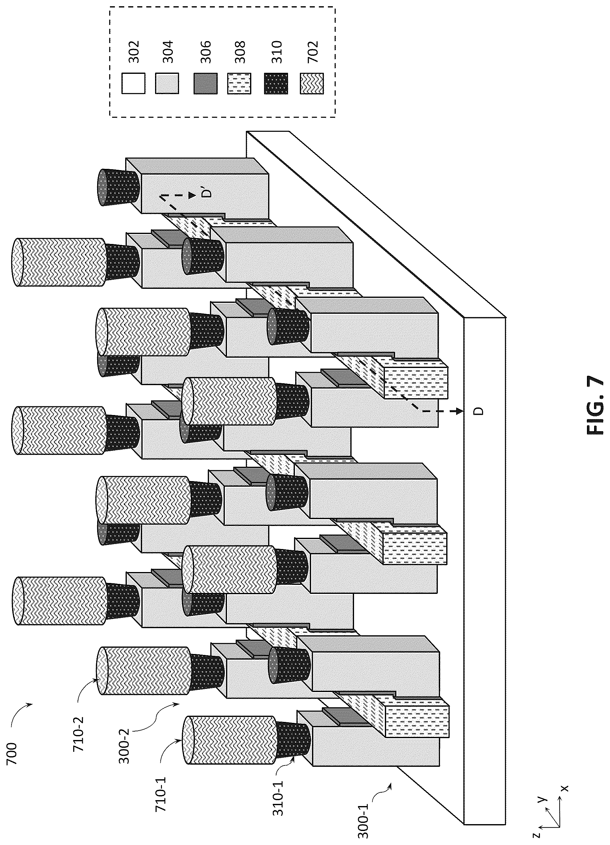 Patent US12327809 Figure 6 – Vertically stacked and bonded memory arrays