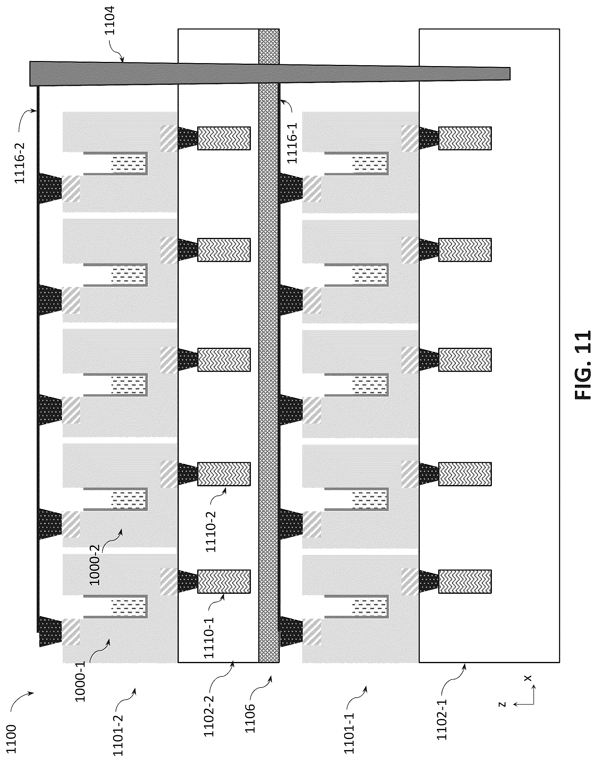 Patent US12327809 Figure 10 – Vertically stacked and bonded memory arrays