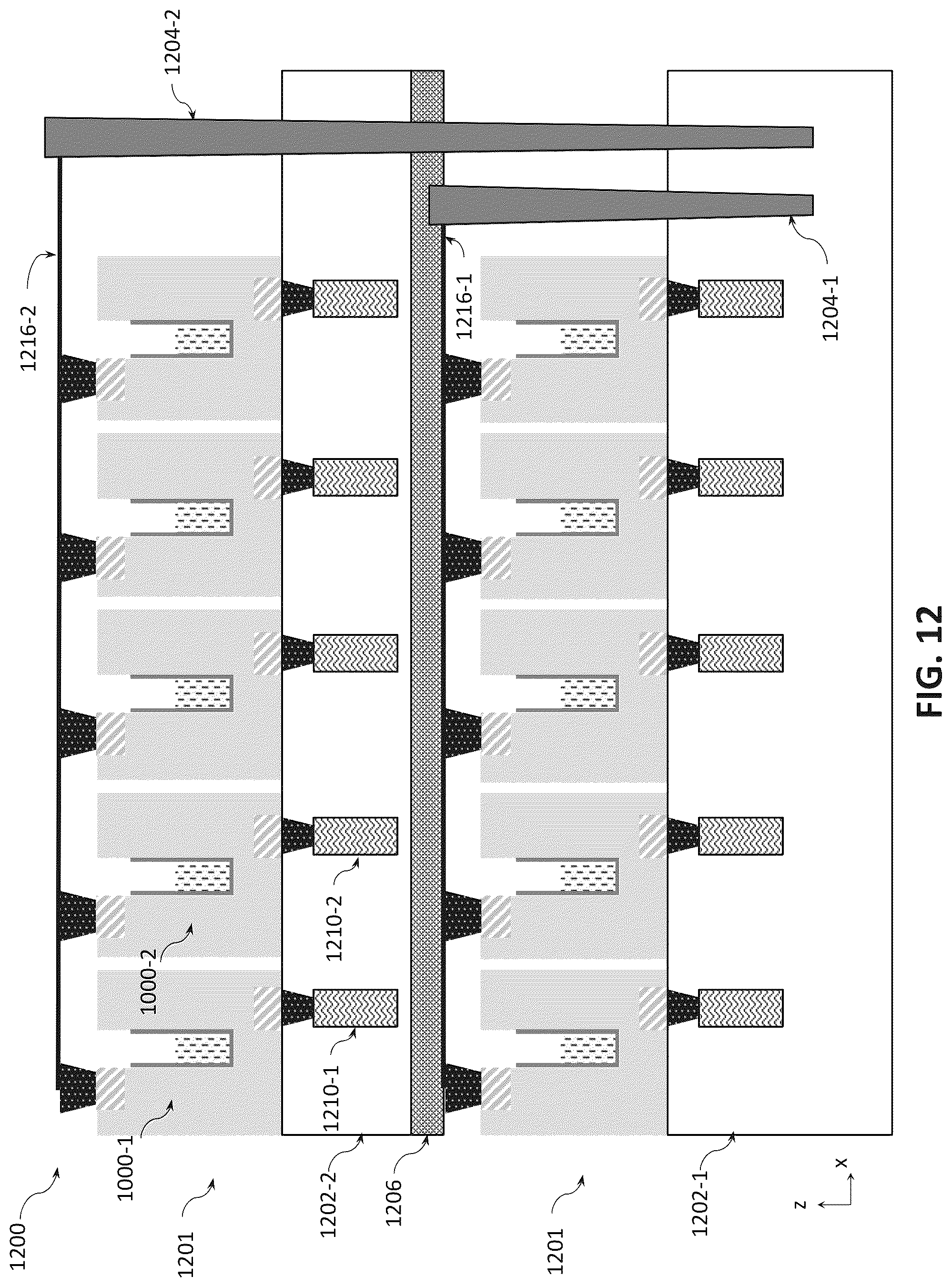 Patent US12327809 Figure 11 – Vertically stacked and bonded memory arrays