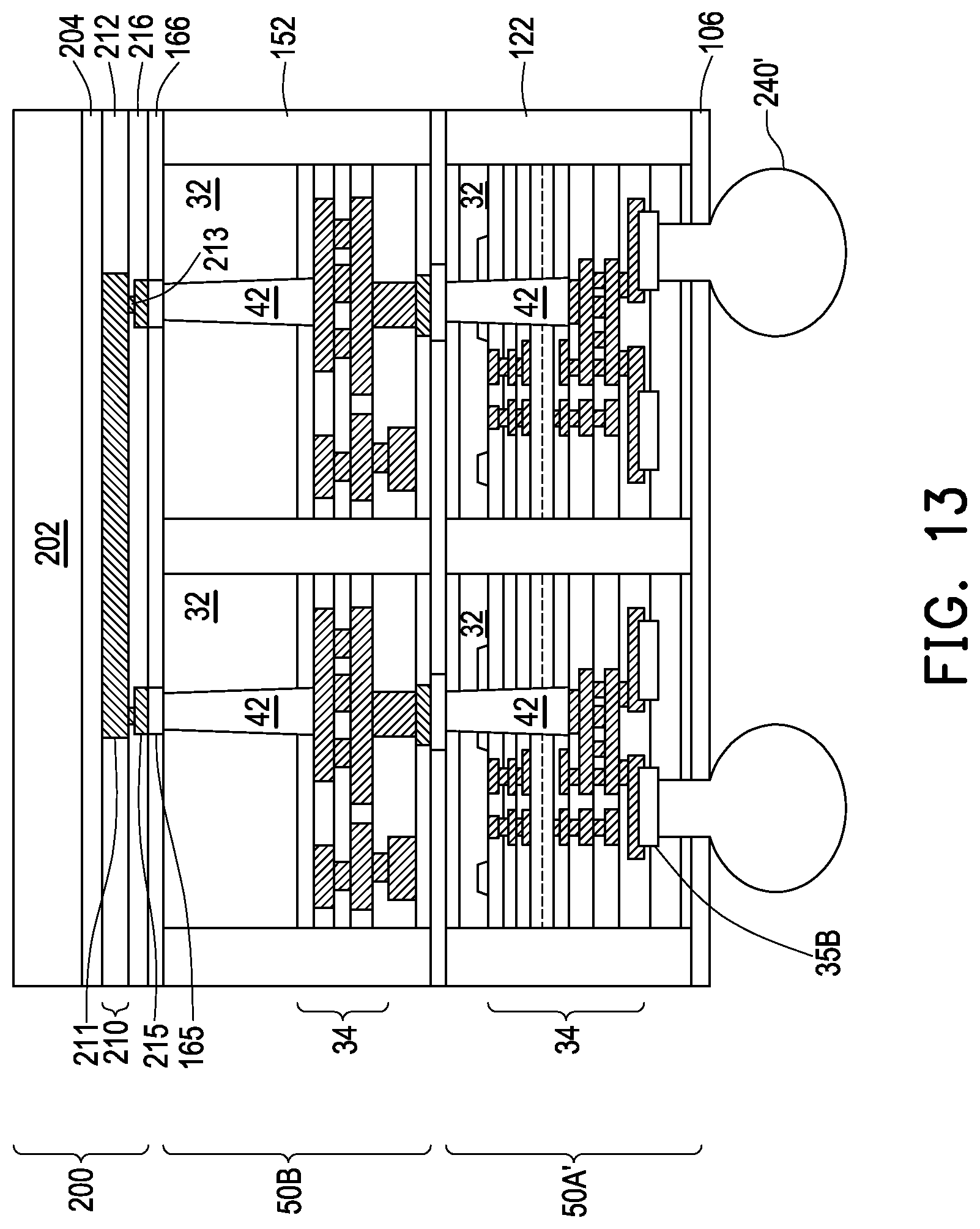 Patent US12327815 Figure 13 – Integrated circuit package and method of forming the same