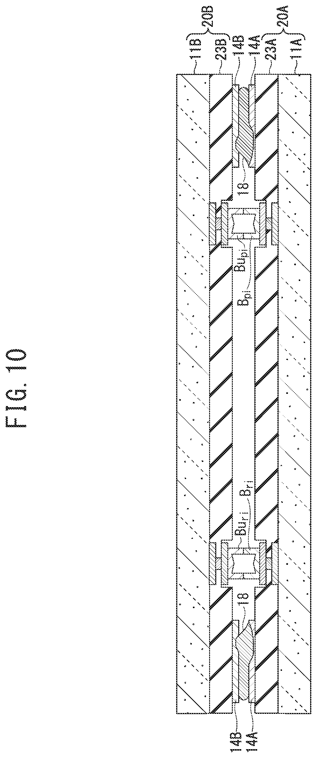 Patent US12327818 Figure 9 – Stacked semiconductor device