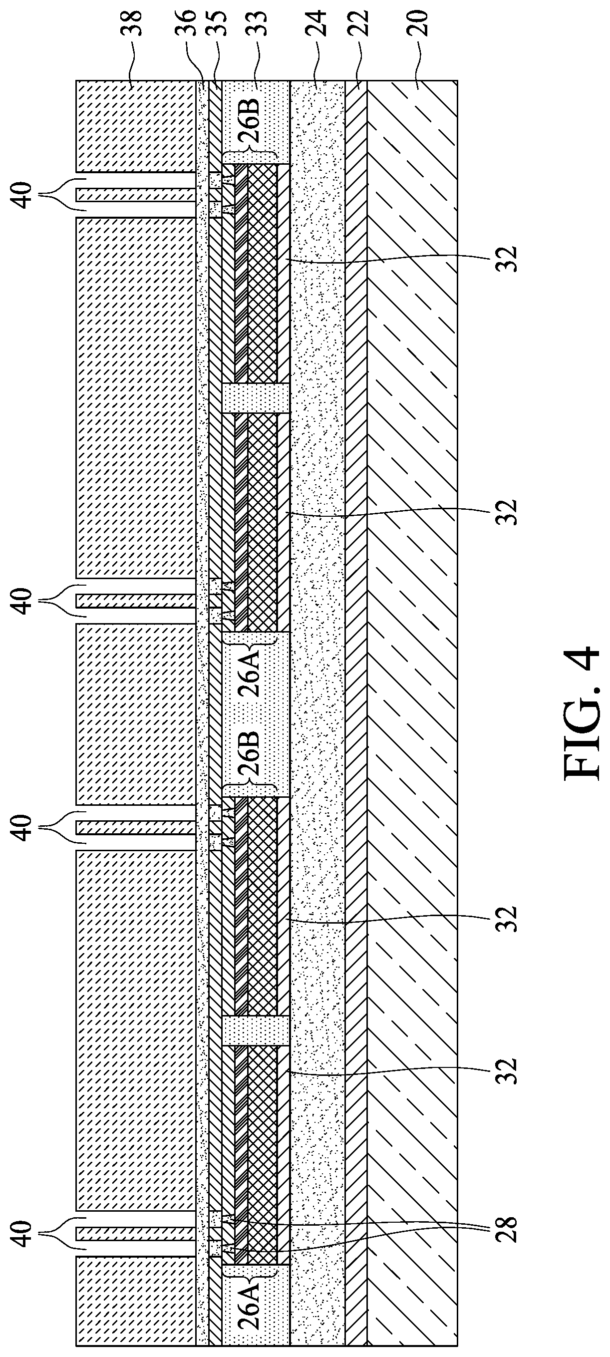 Patent US12327819 Figure 4 – Devices employing thermal and mechanical enhanced layers and methods of forming same