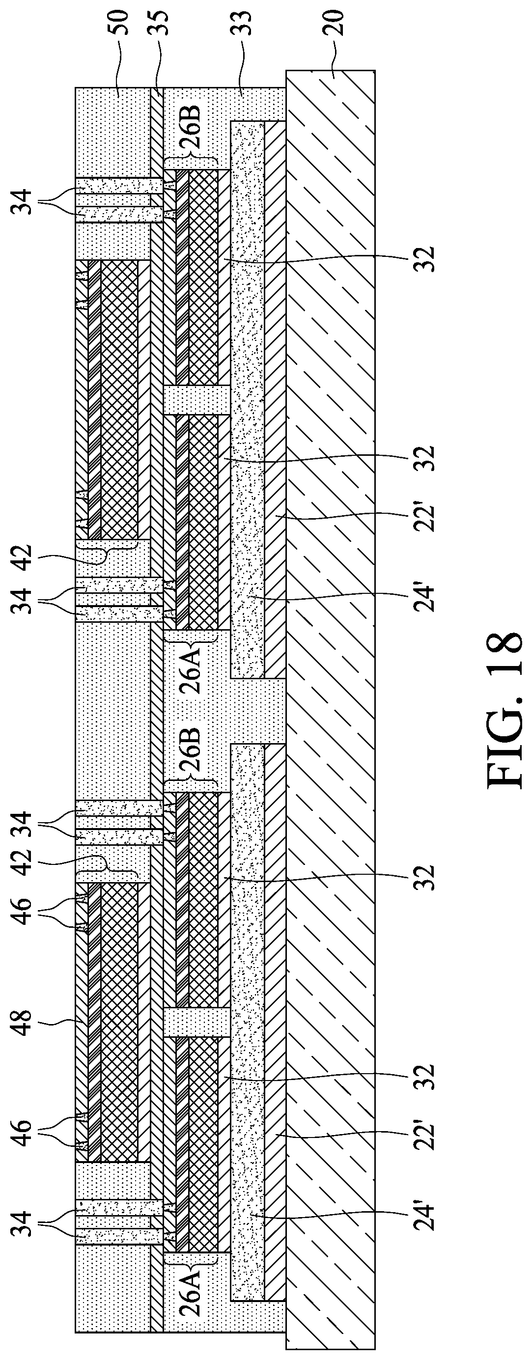 Patent US12327819 Figure 19 – Devices employing thermal and mechanical enhanced layers and methods of forming same