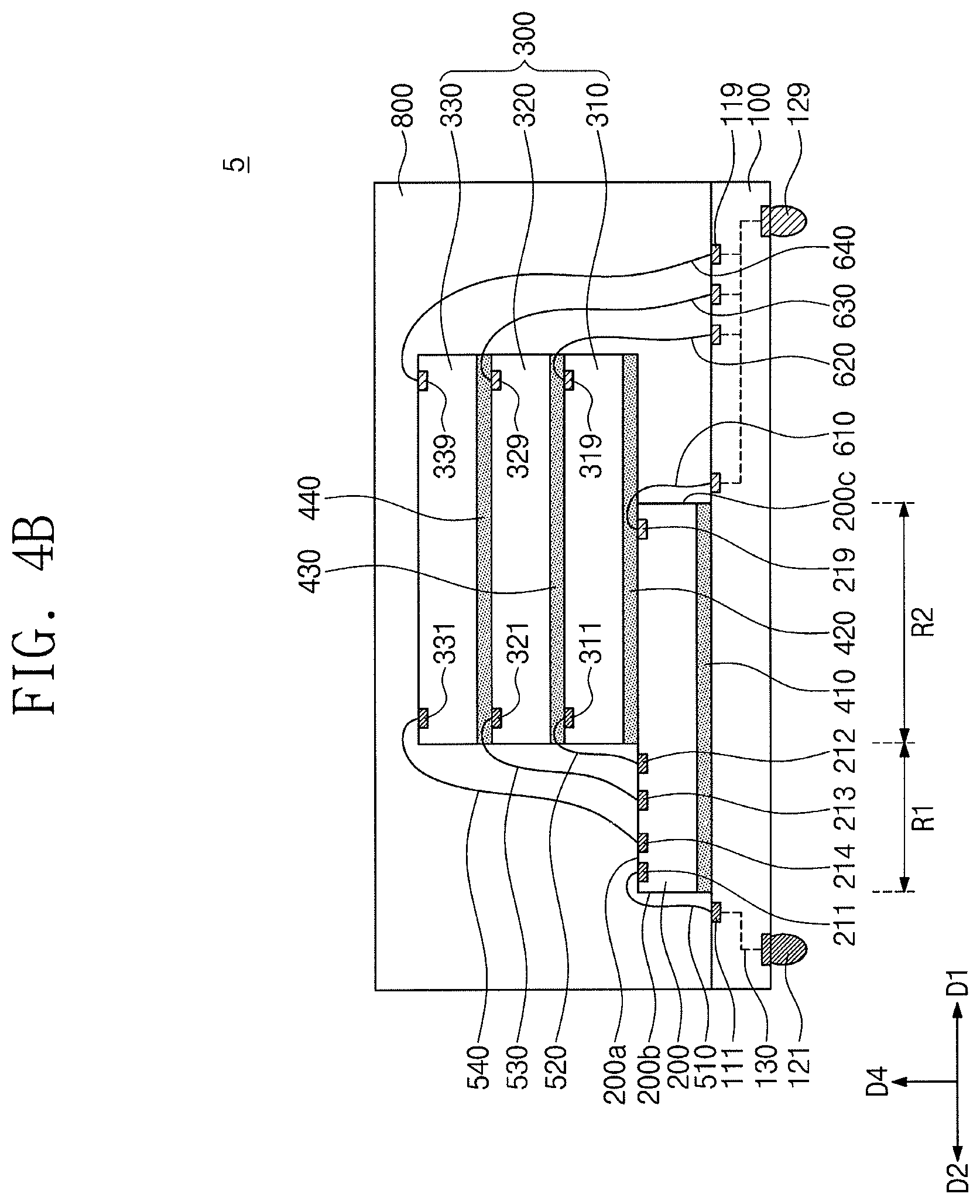 Patent US12327821 Figure 11 – Semiconductor package having chip stack