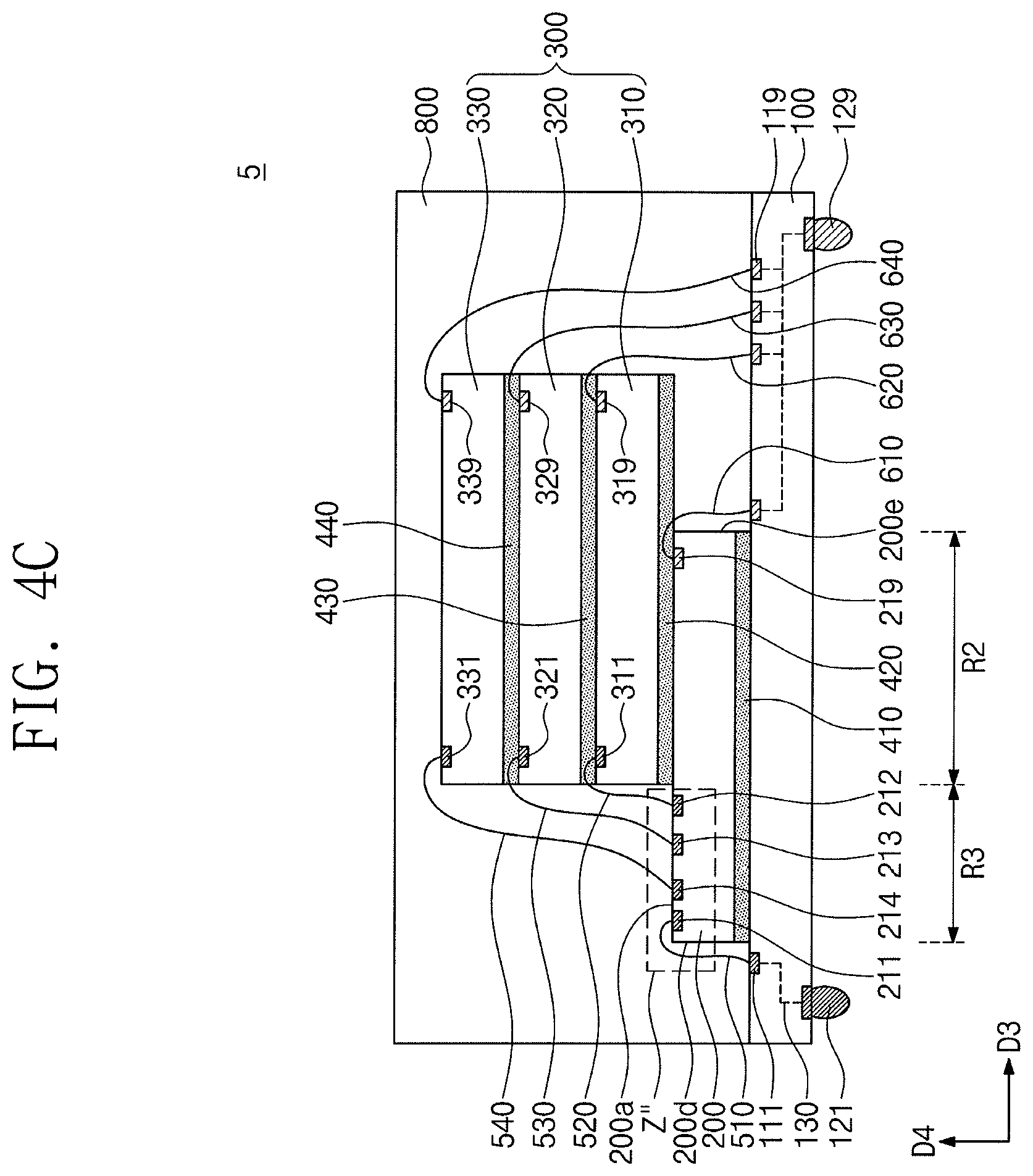 Patent US12327821 Figure 12 – Semiconductor package having chip stack