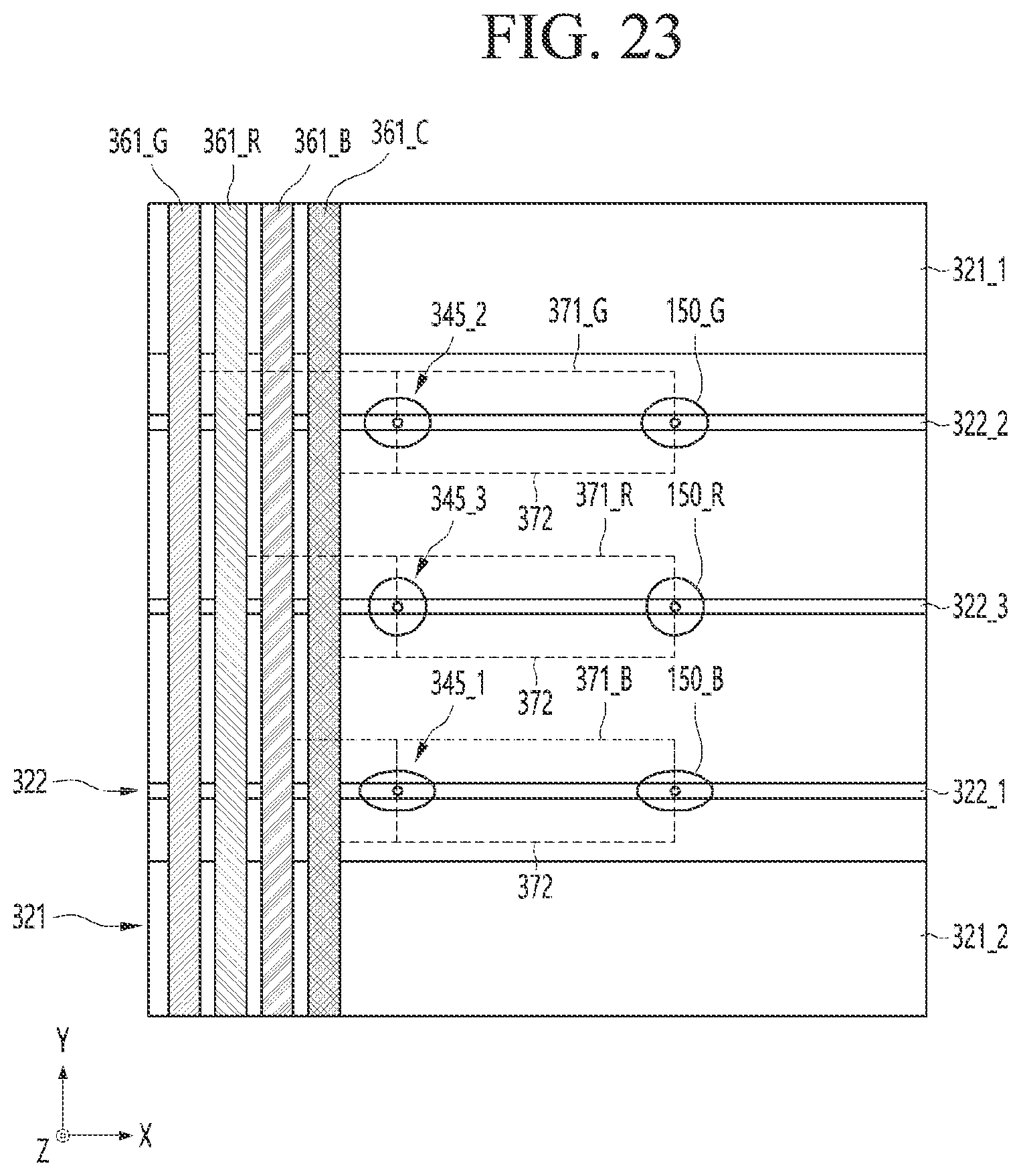 Patent US12327822 Figure 19 – Micro-LED display device including holes and wires configured to improve assembling efficiency