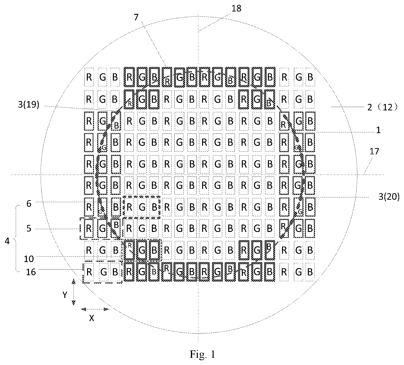 Patent US12327823 — Display panel and display device — Figure 1